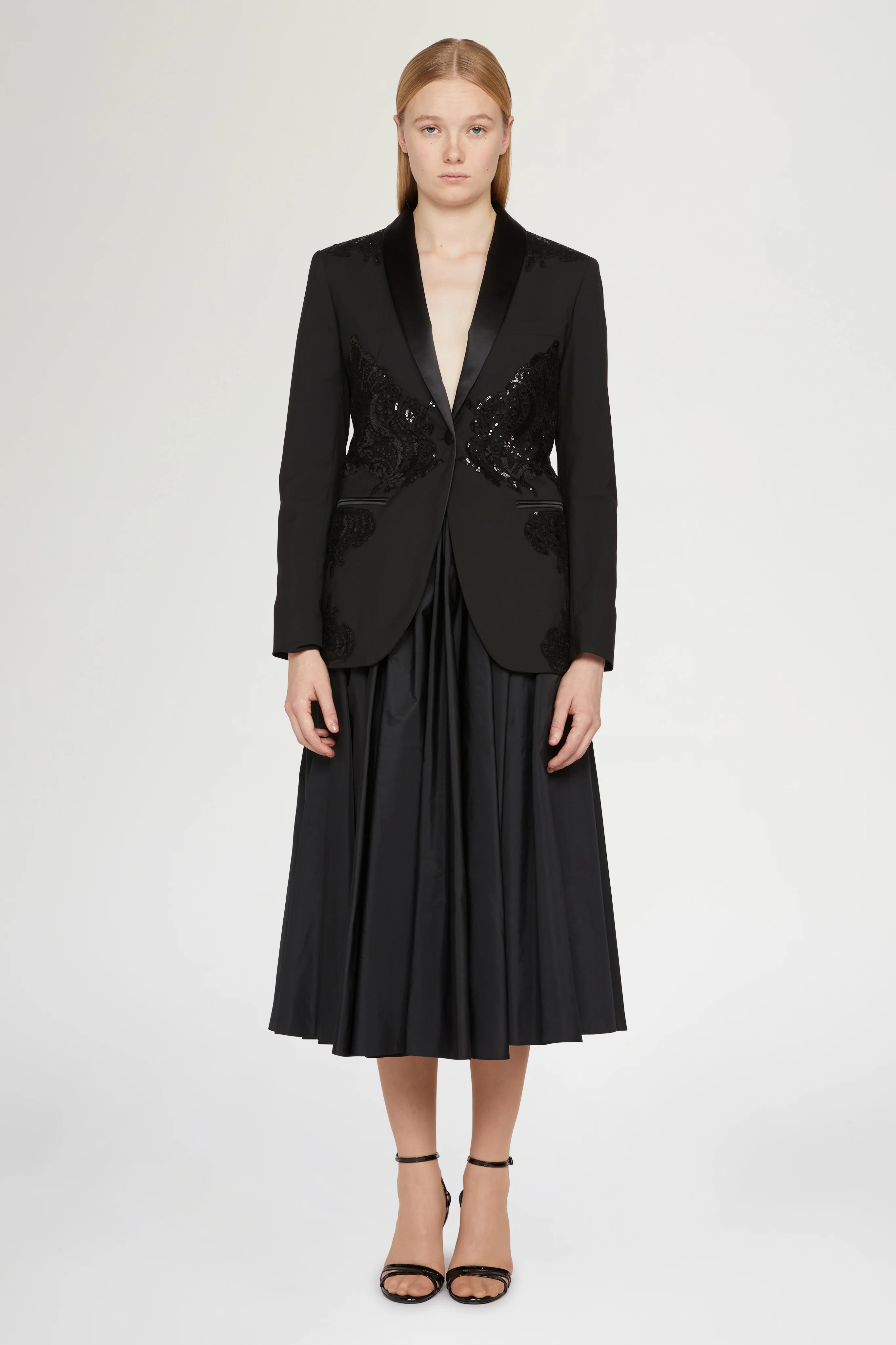 Black Blazer with Sequins - Image 2
