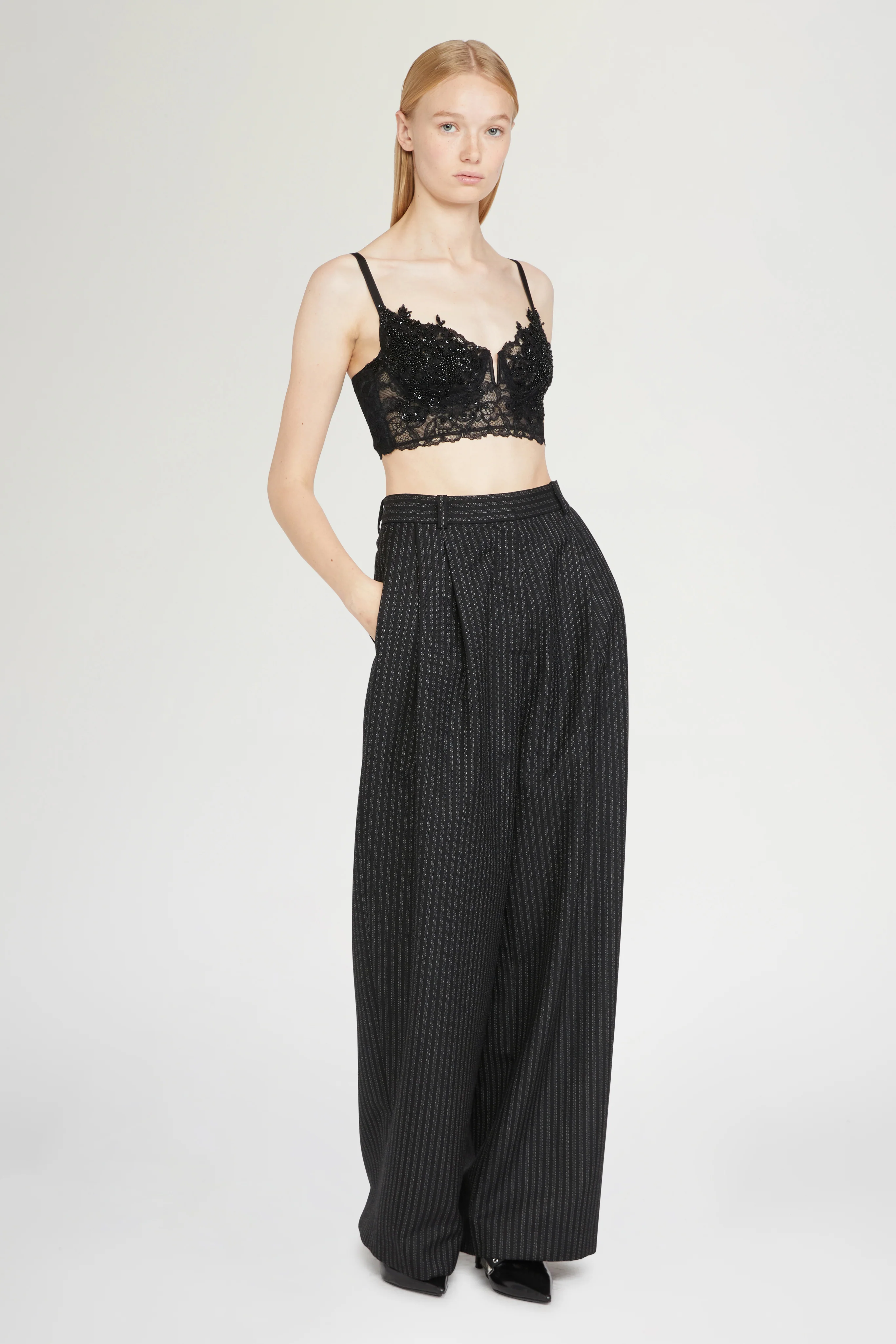 Black Lace Bralette - Image 2
