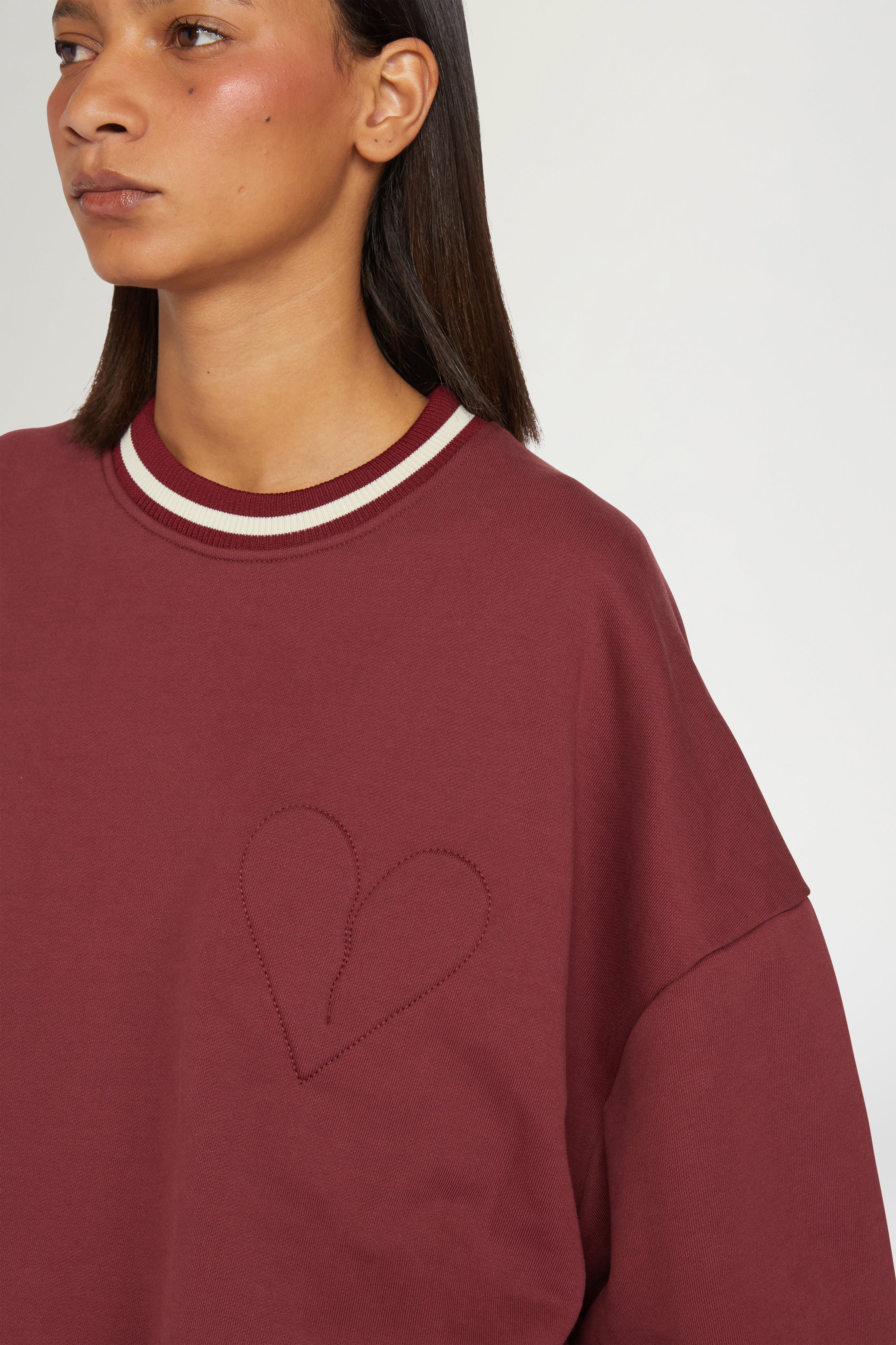 Bordeaux Cotton Sweatshirt - Image 4