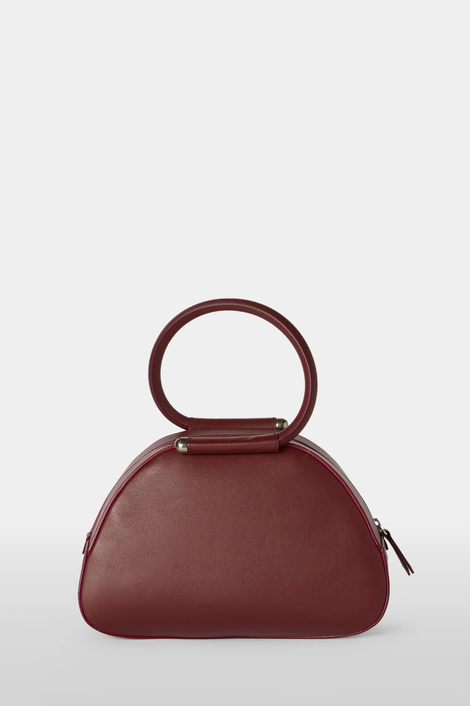 Burgundy Caragol Bag with Floral Sequin Embroidery - Image 3