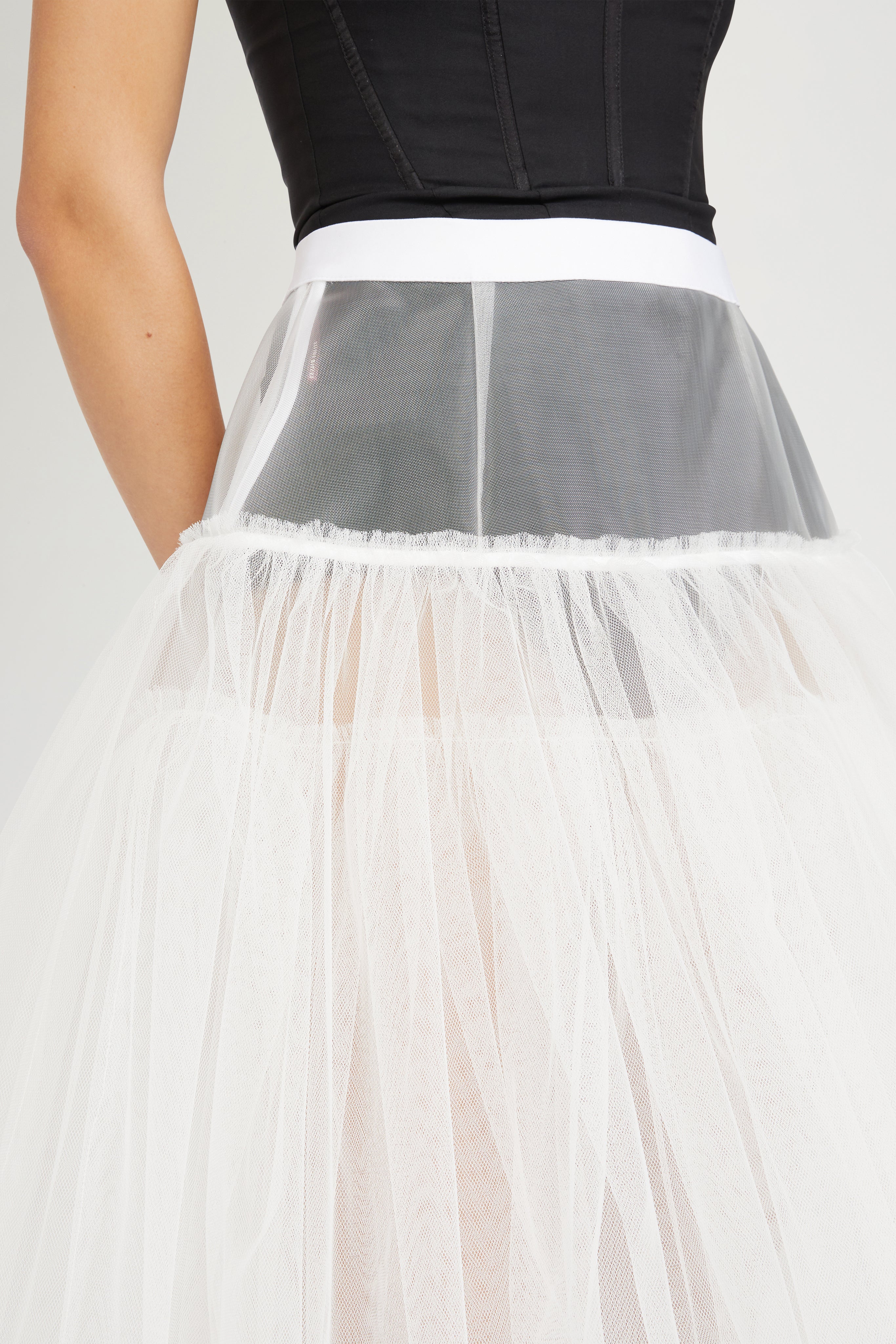 Ivory Tulle Underskirt - Image 6