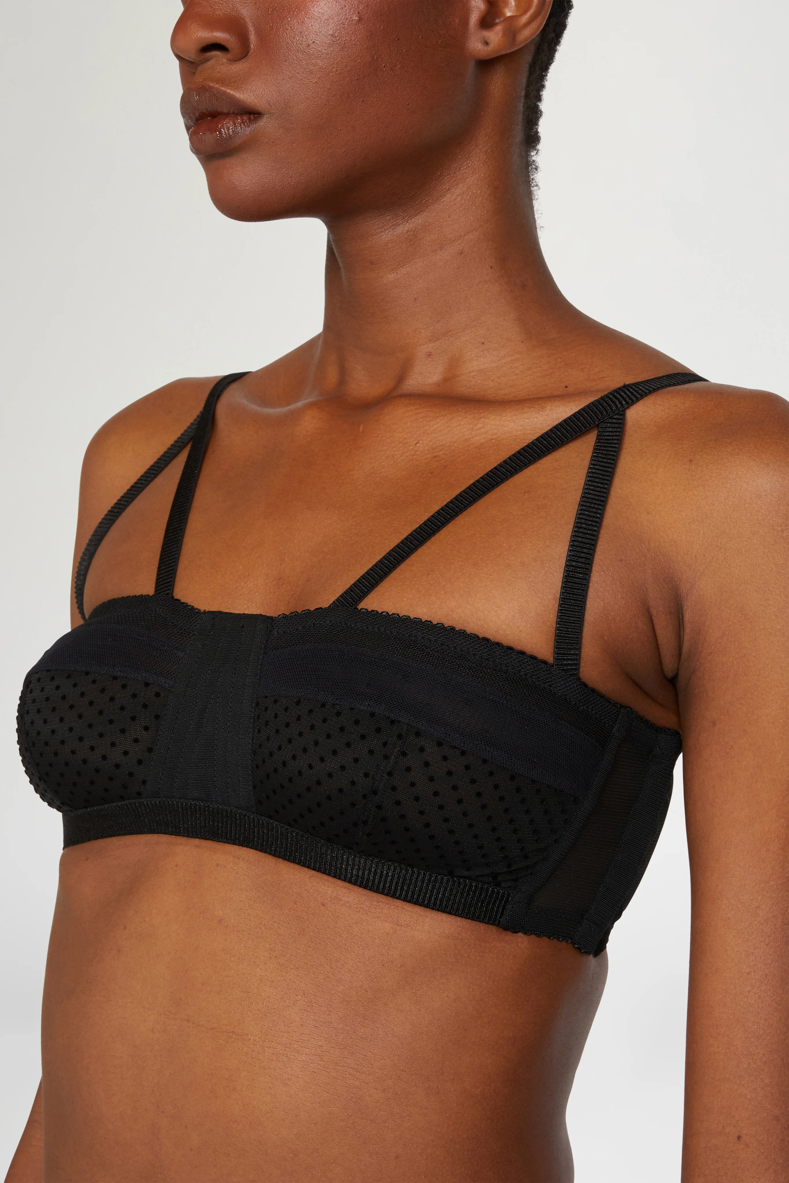 Black Jersey Bra - Image 4