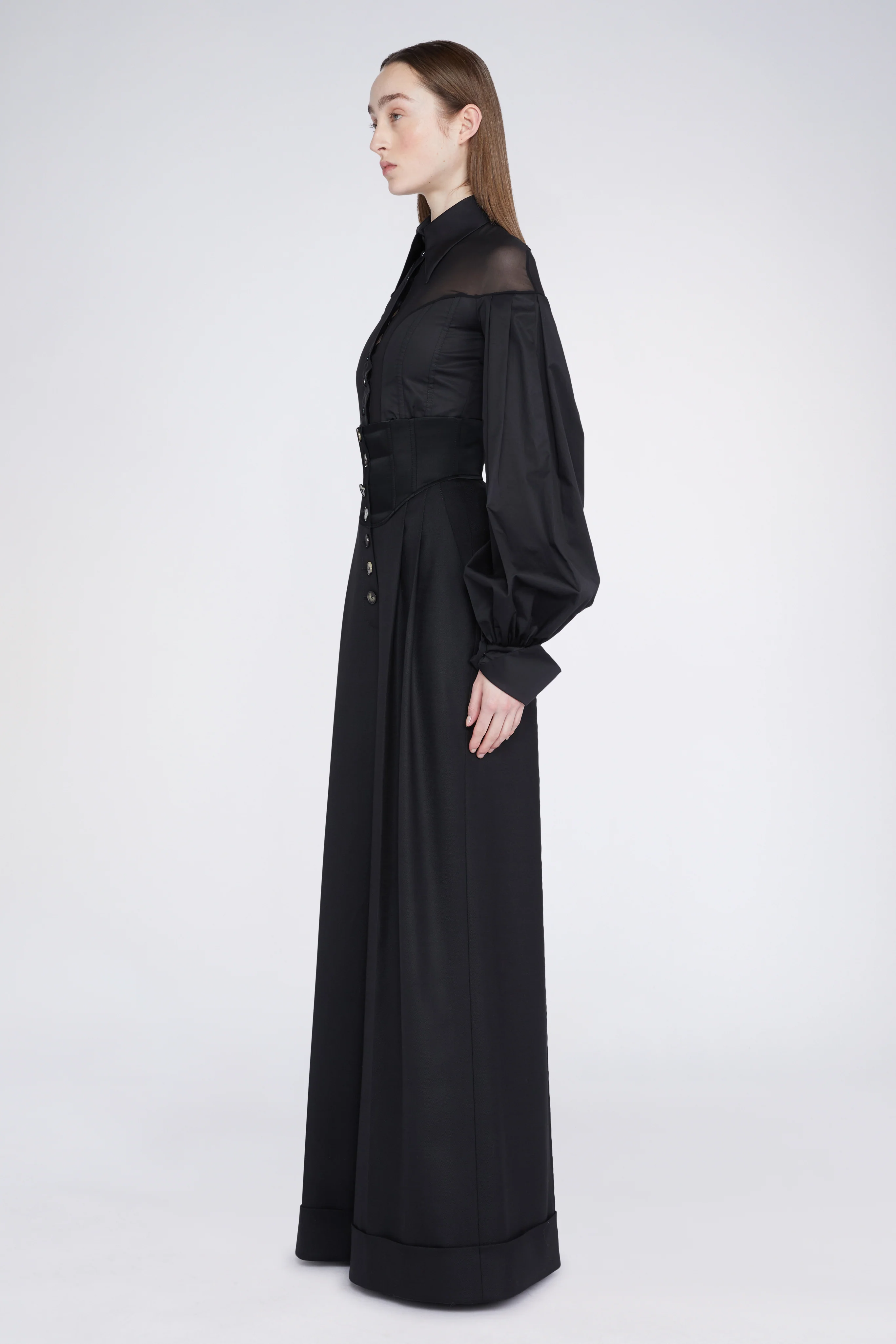 Black Palazzo Pants with High waist - Image 3