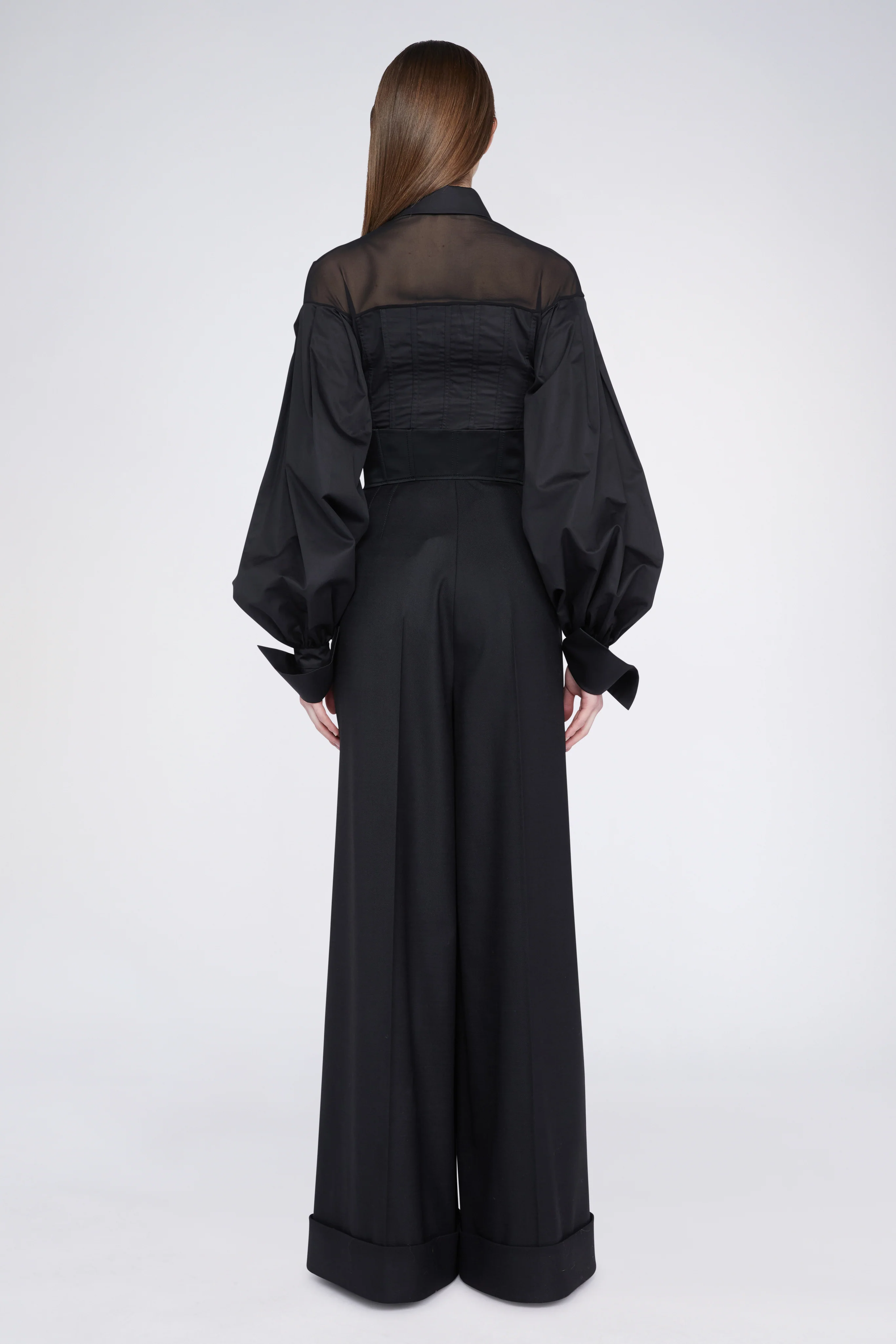 Black Palazzo Pants with High waist - Image 4