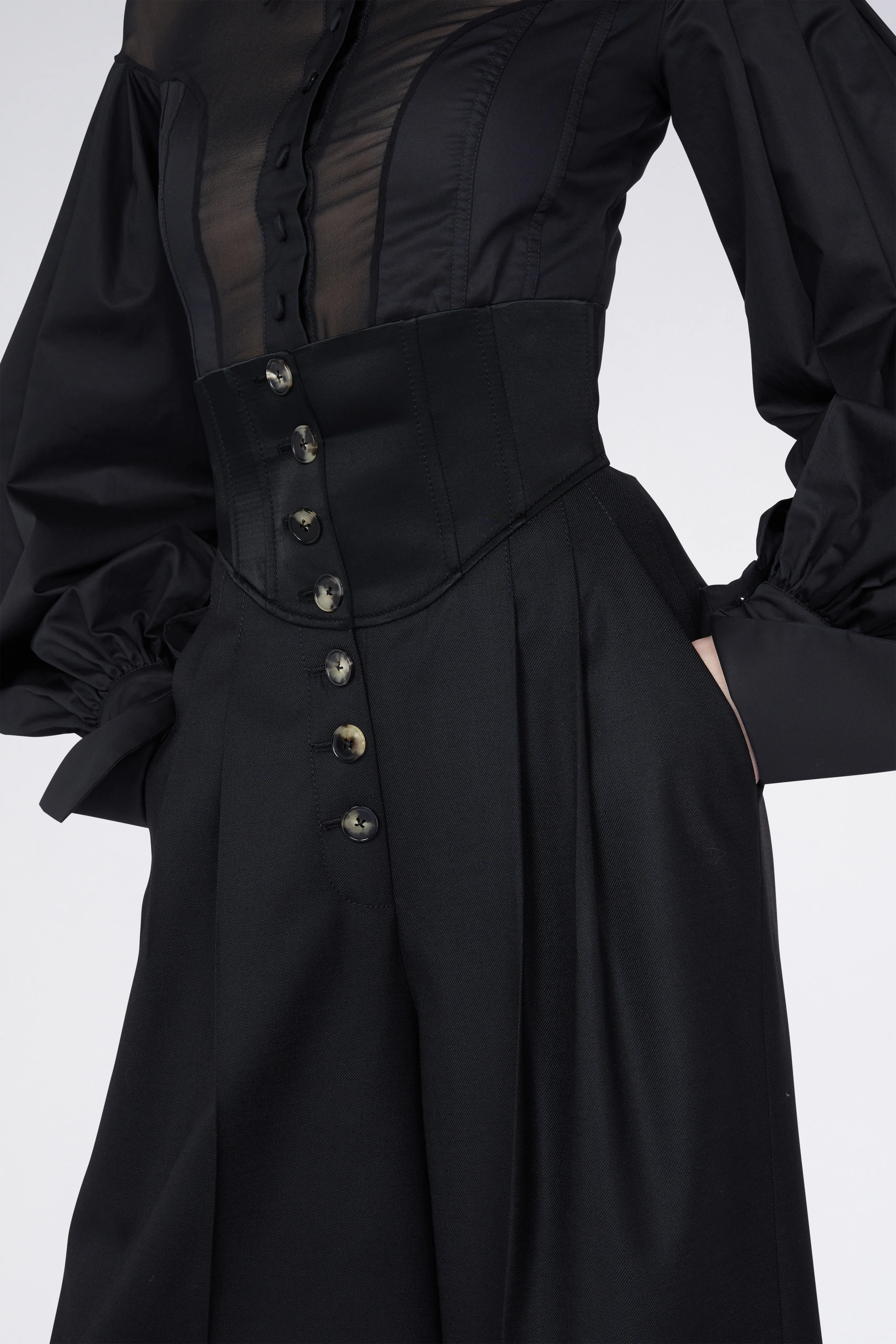 Black Palazzo Pants with High waist - Image 5
