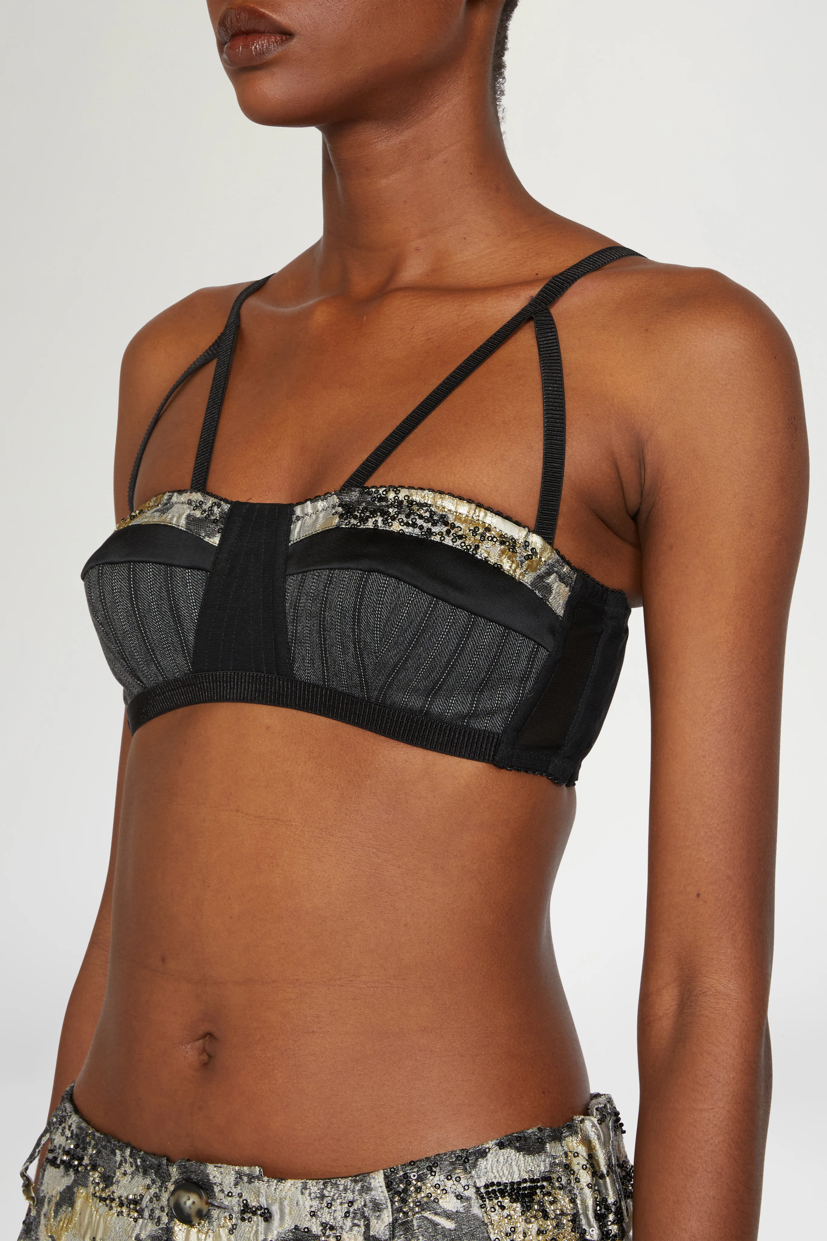 Jersey Bra with Beads - Image 4