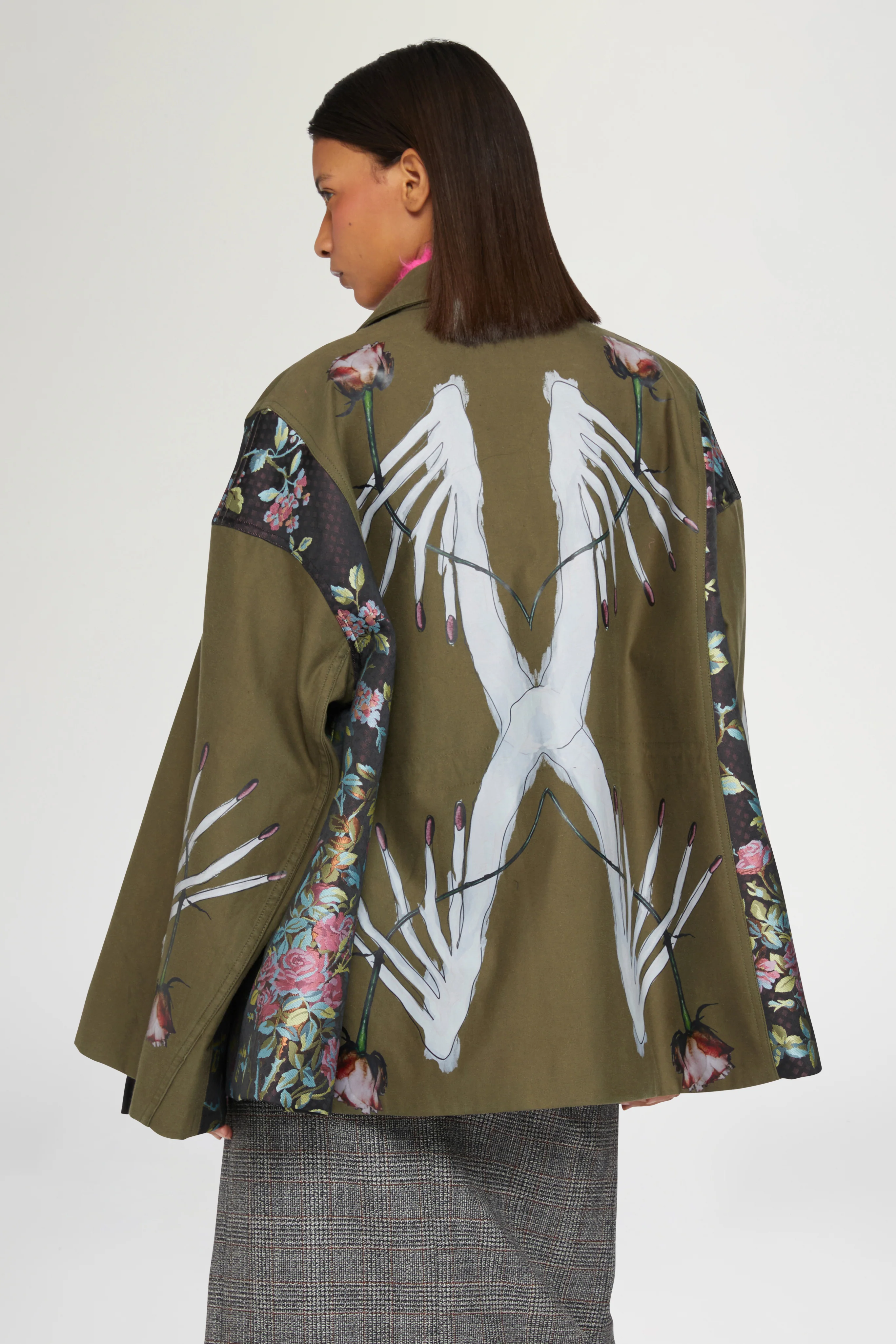 Parka with Painted Roses & Hands - Image 3