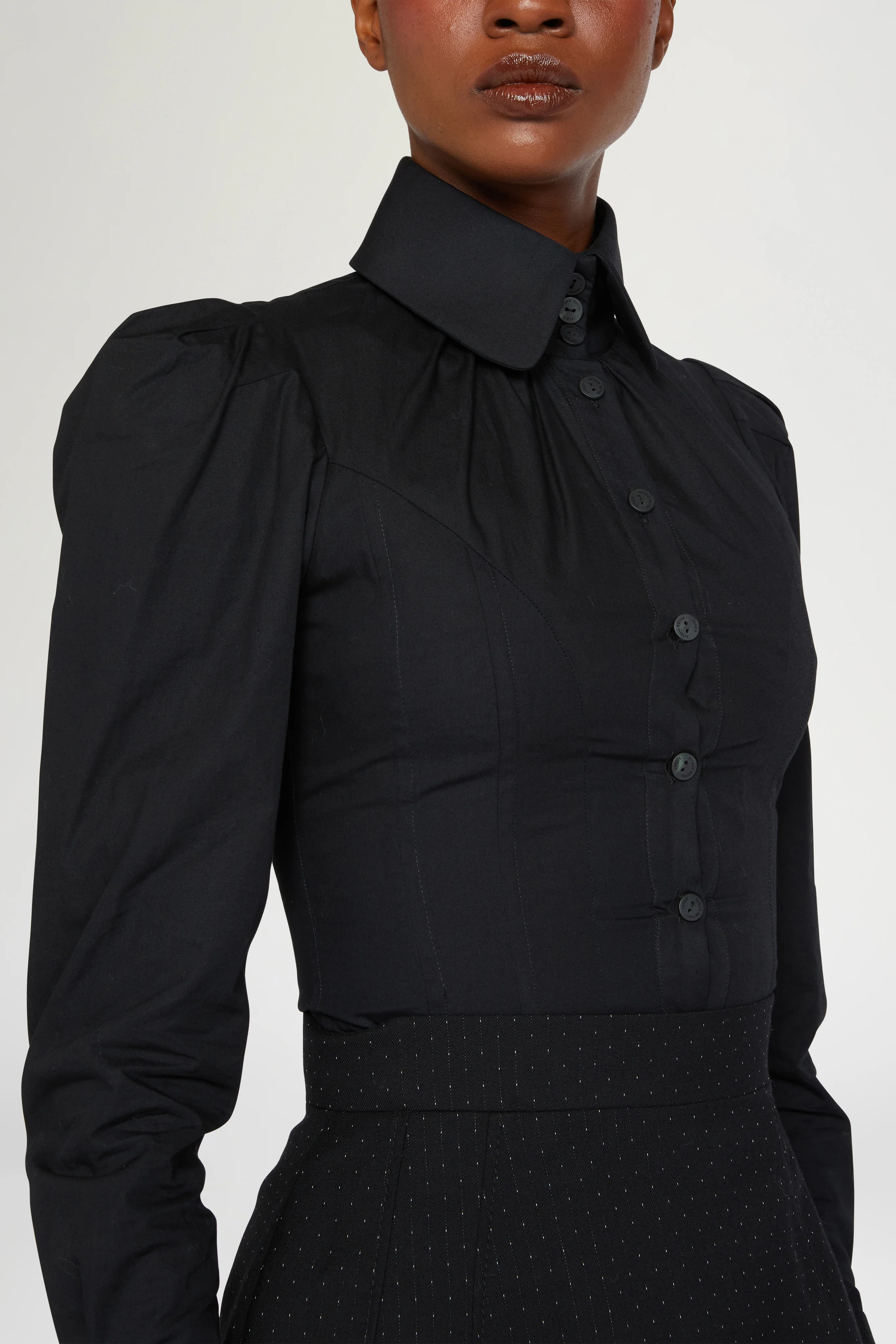 Slim-Fit Black Shirt - Image 4
