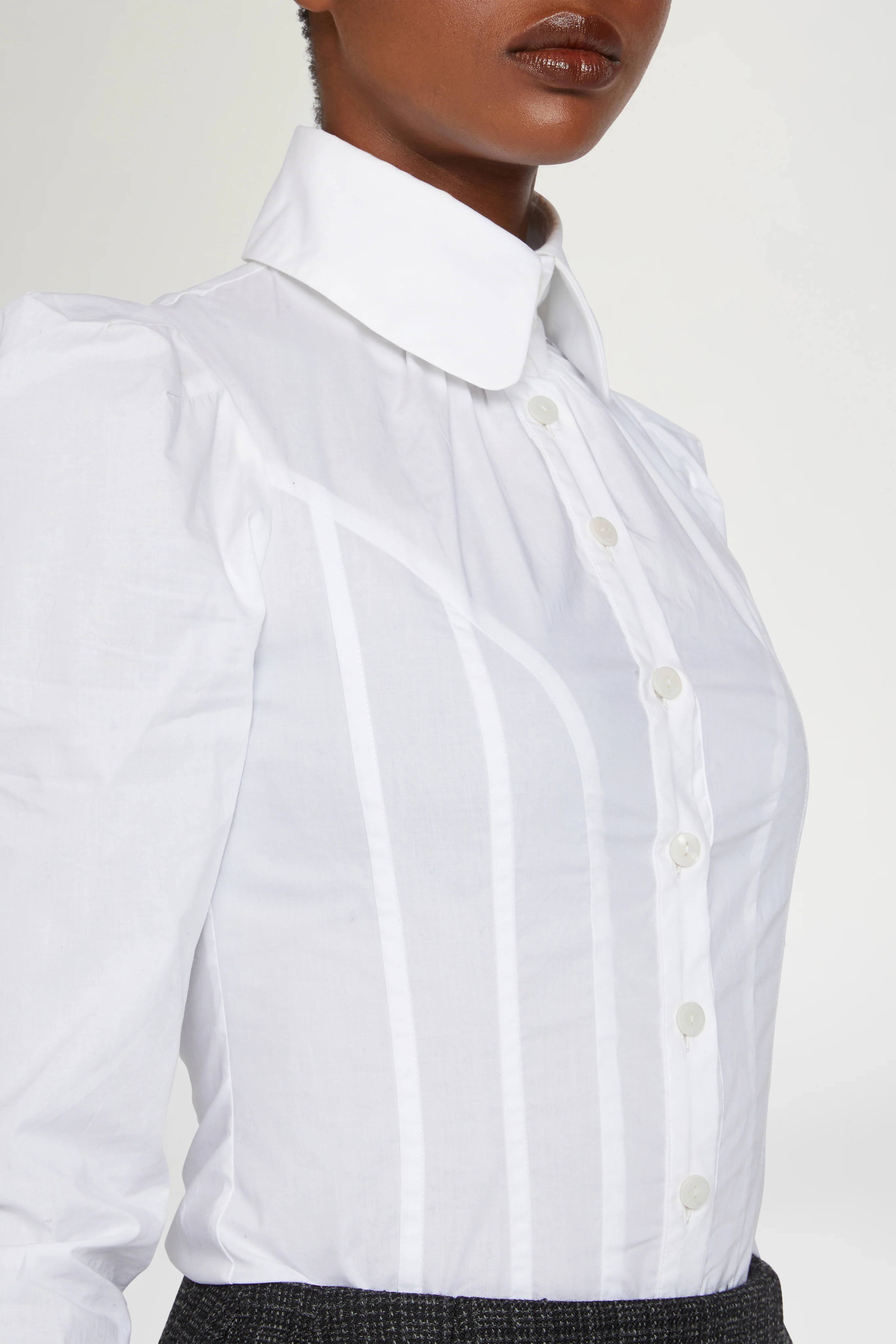 Slim-Fit White Shirt - Image 4