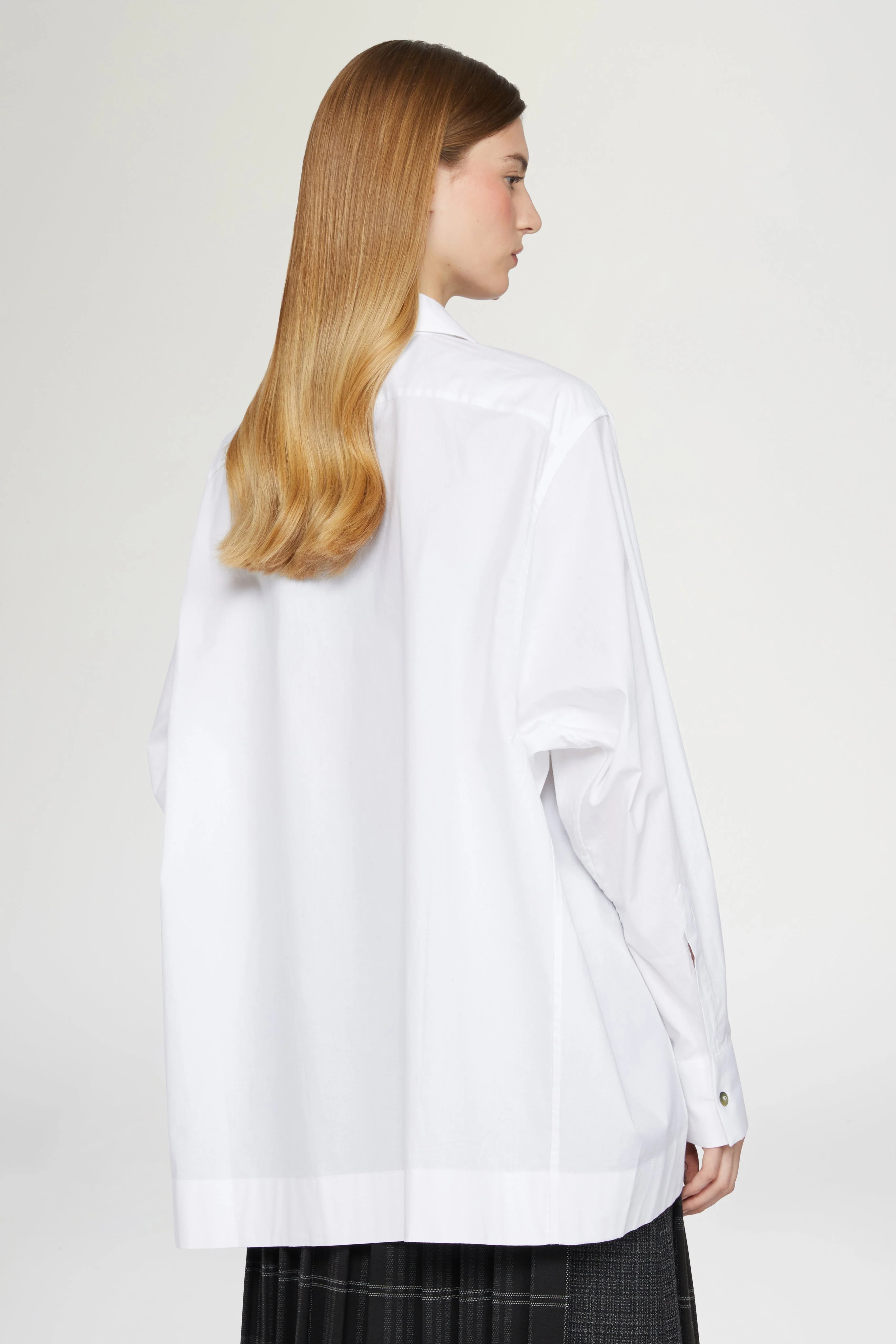 White Cotton Shirt with Alghero Embroidery - Image 3