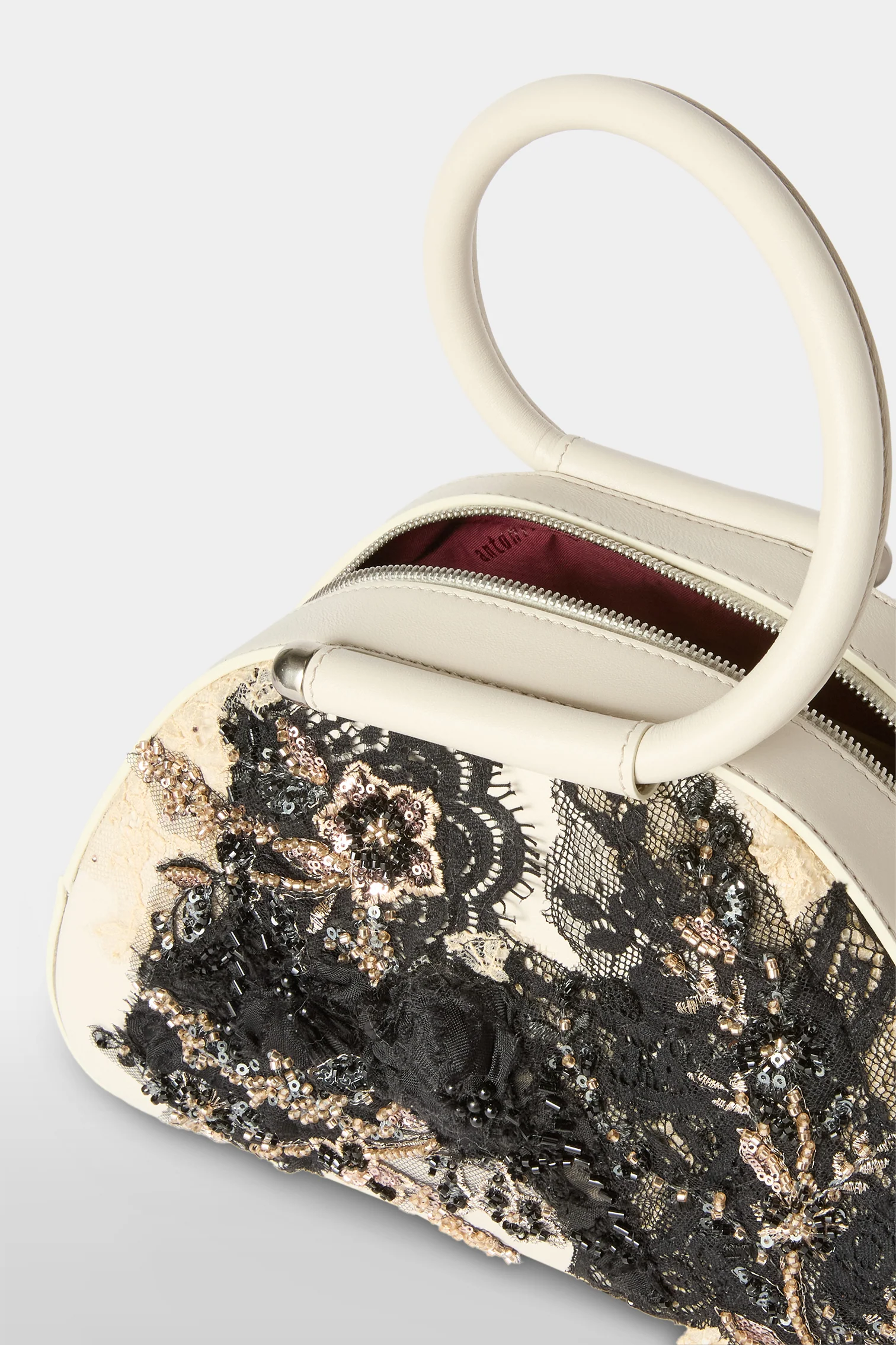 Ivory Caragol Bag with Lace & Embroidery - Image 4