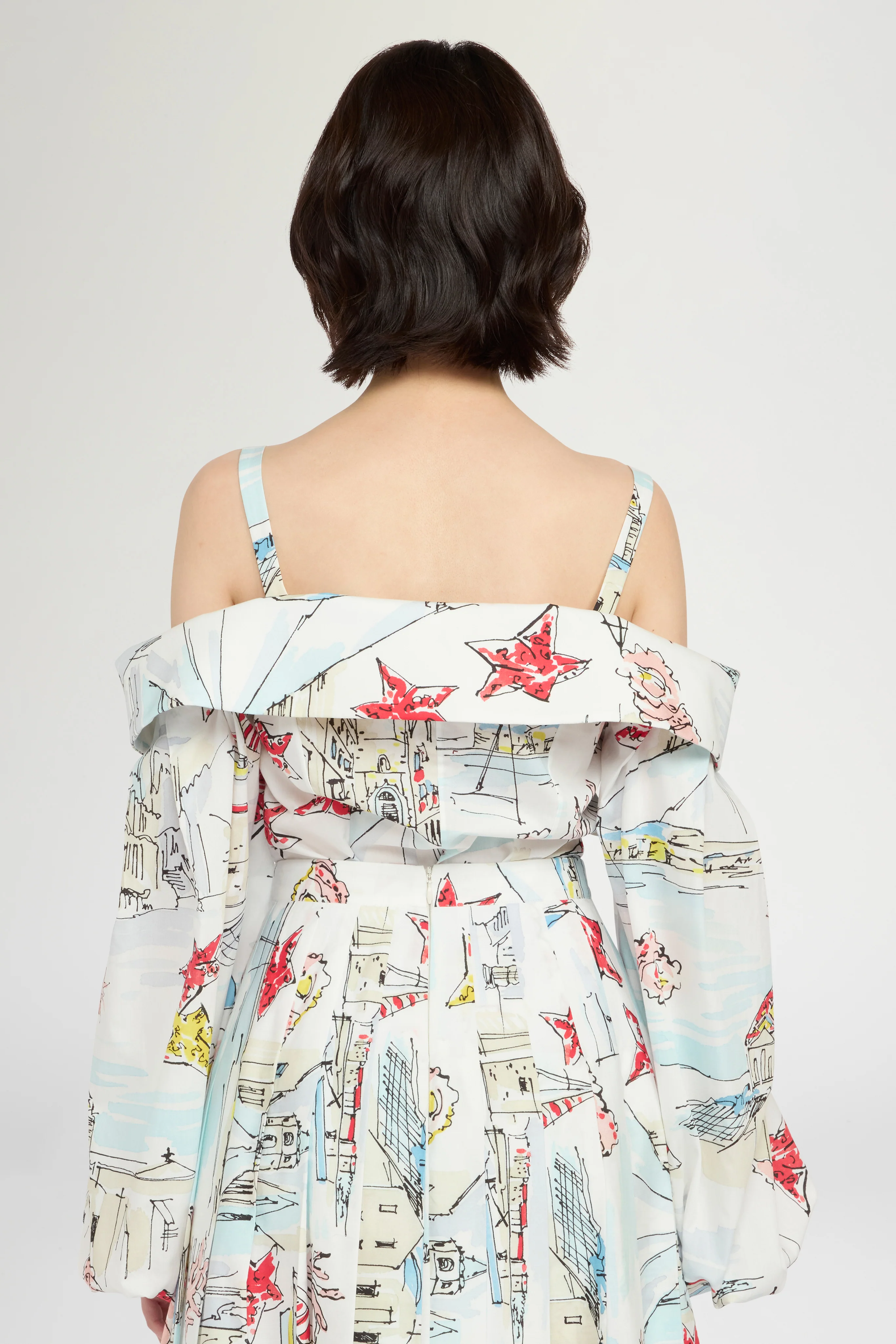 Alghero Print Boat-Neck Shirt - Image 3