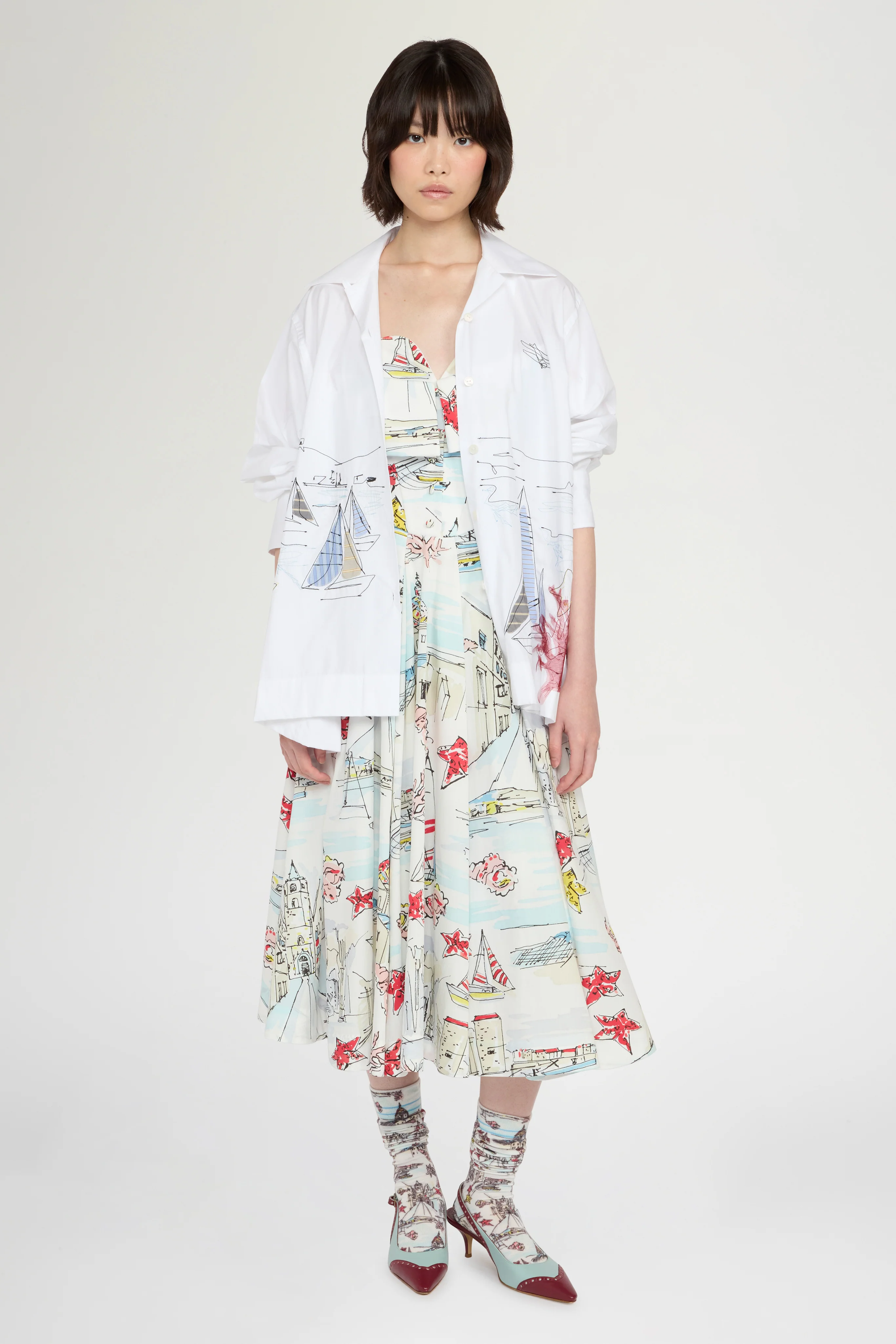 Alghero Print Bustier Dress - Image 2