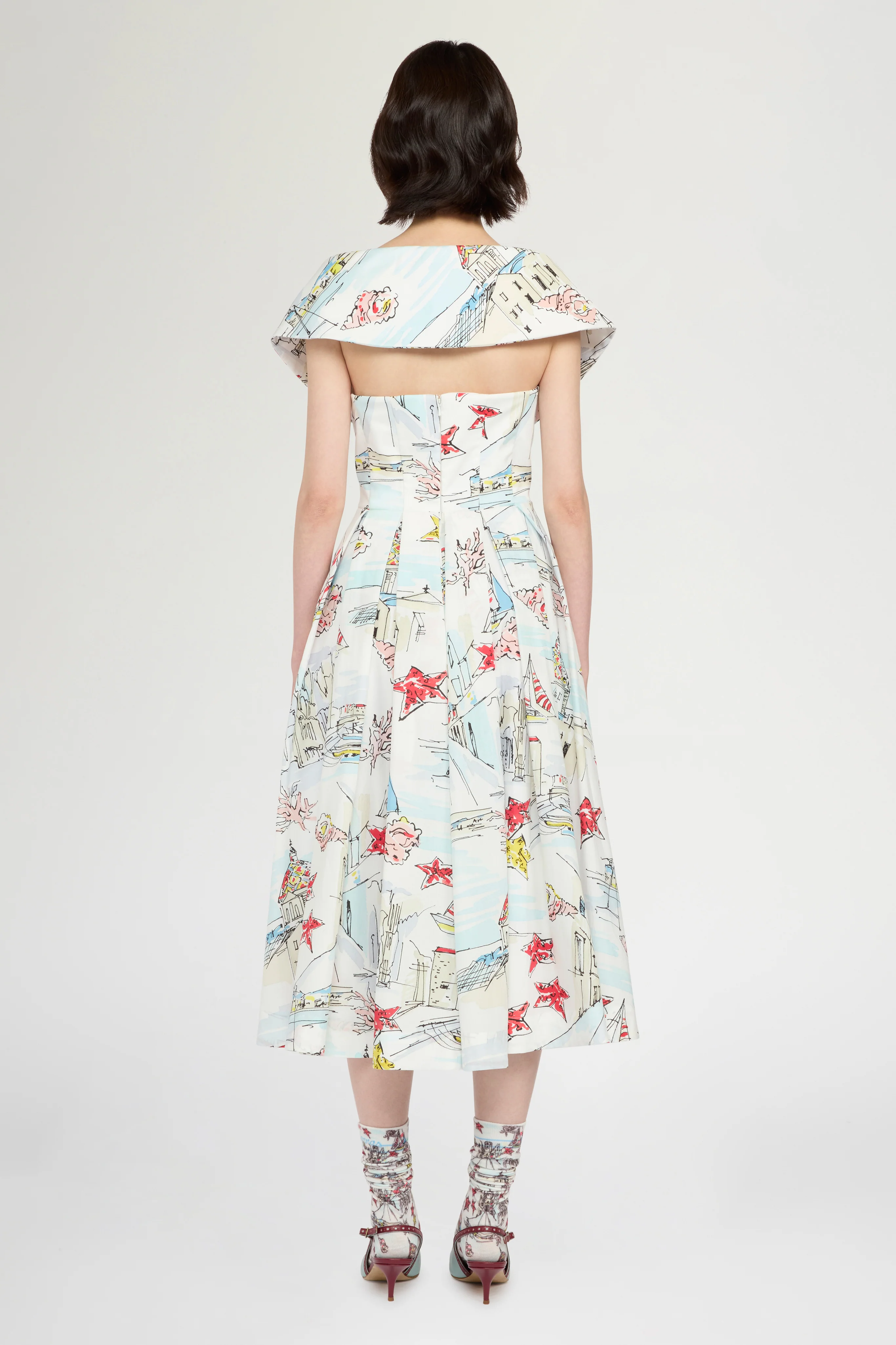 Alghero Print Bustier Dress - Image 3