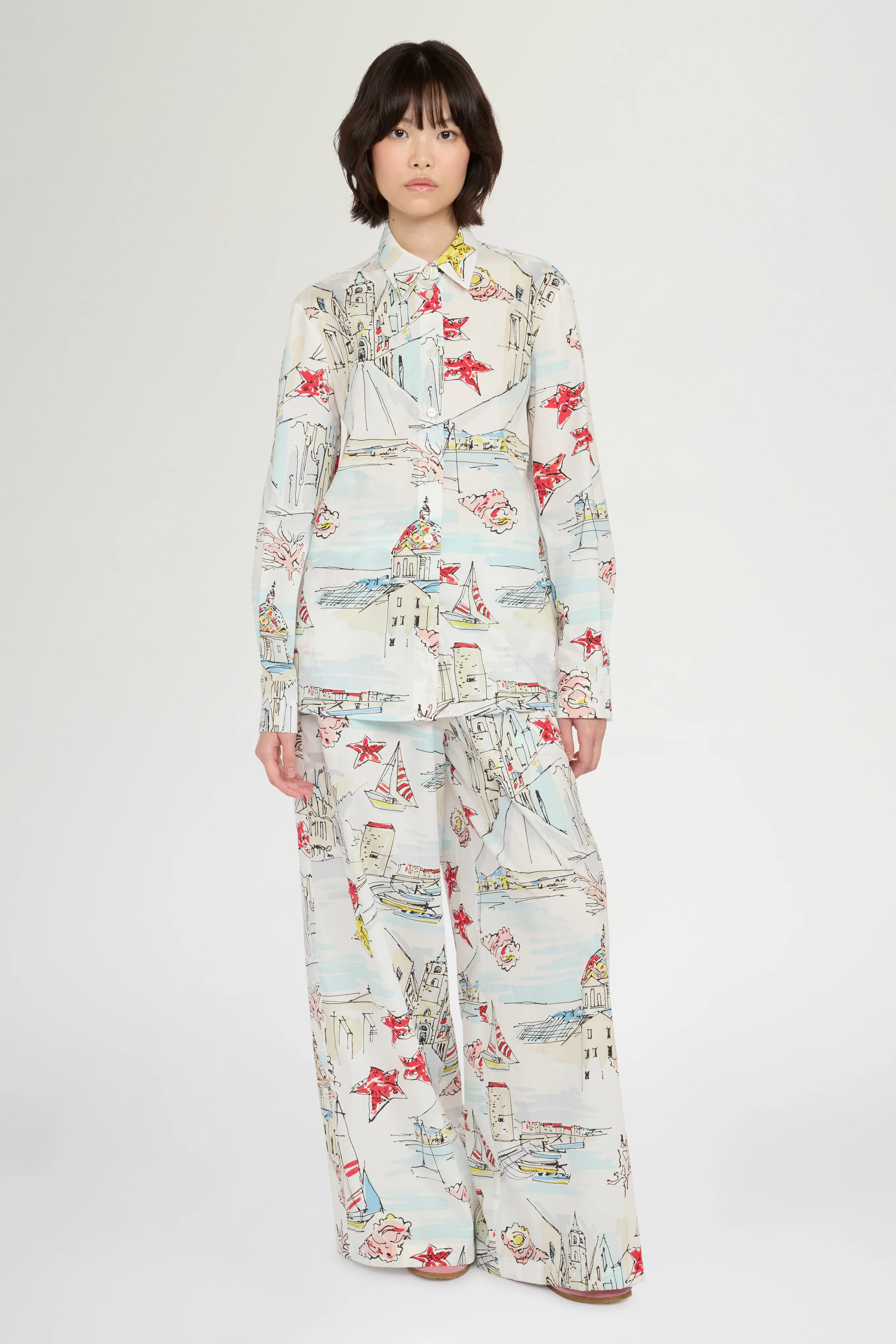 Alghero Print Palazzo Pants - Image 2