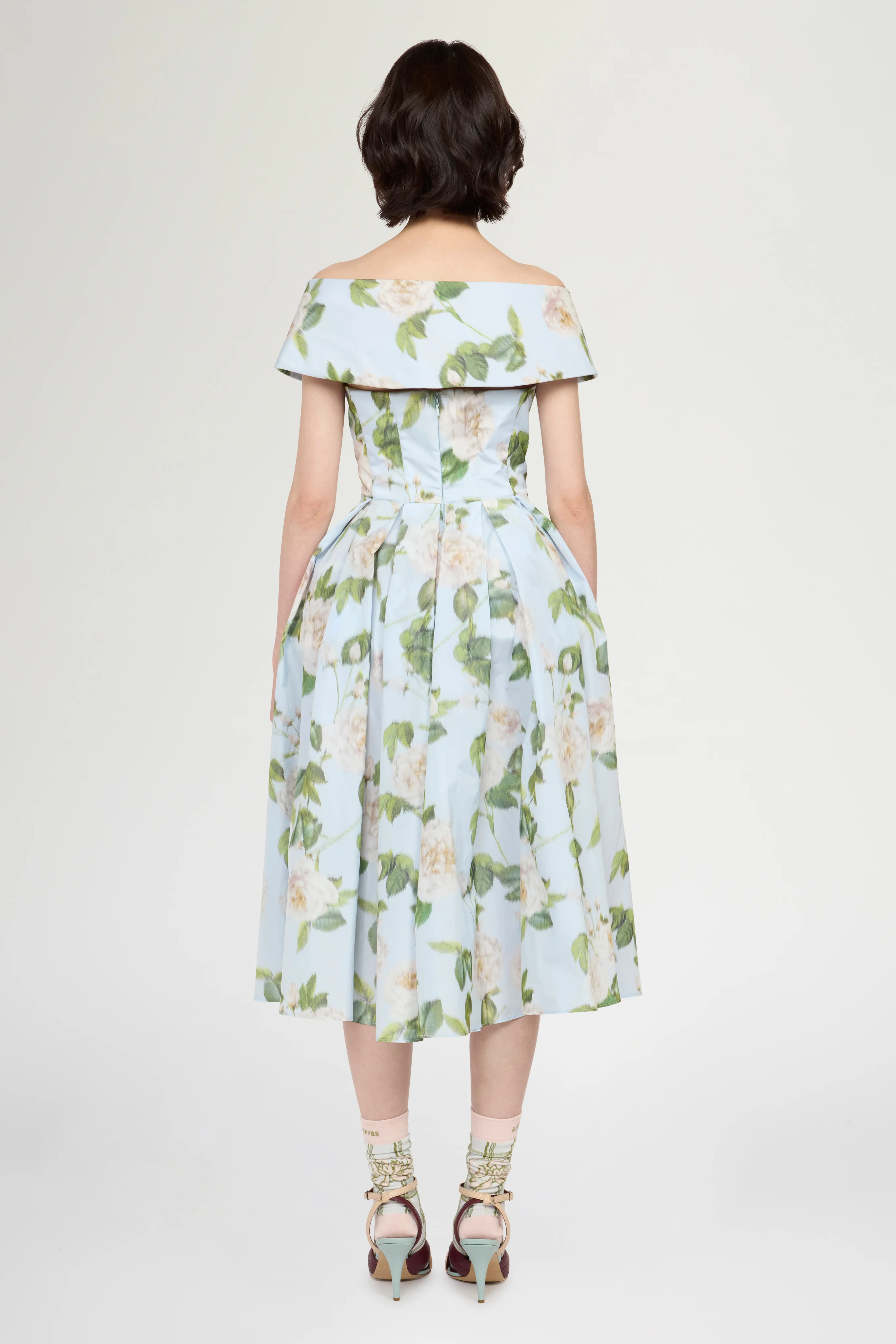 Bustier Dress with Removable Sailor Collar - Image 3