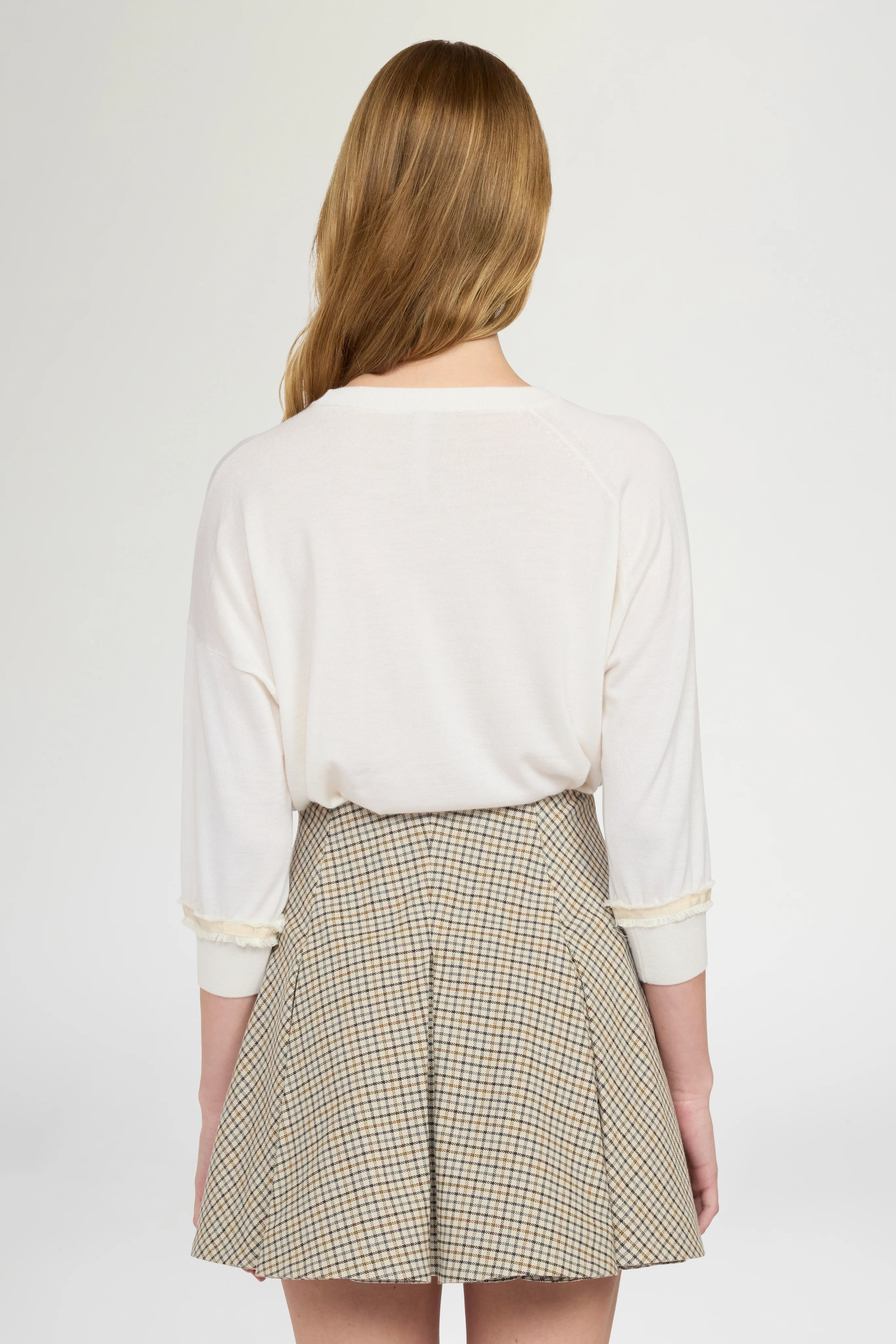 Cashmere Floral Patch Sweater - Image 3