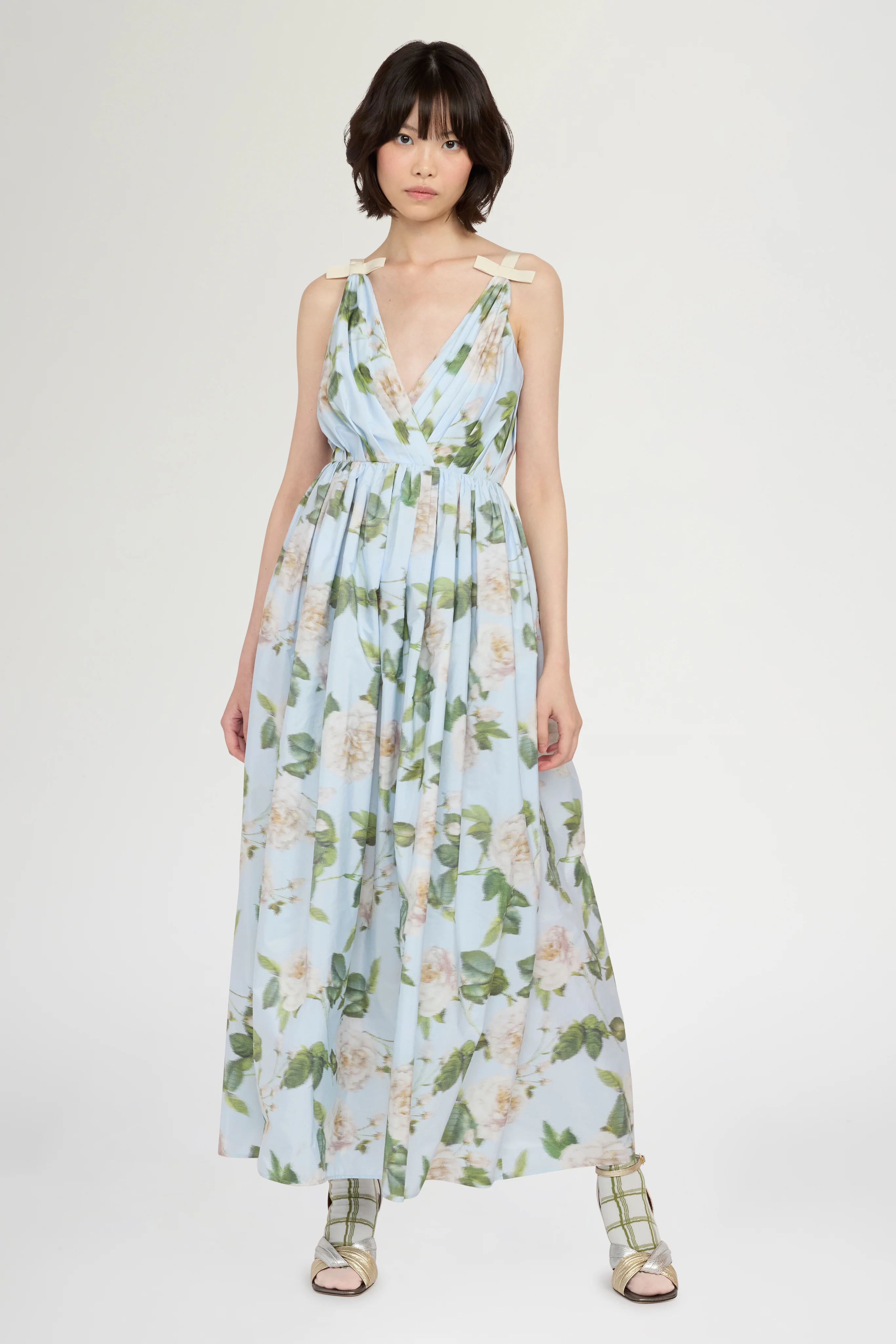 Chiné Taffeta Crinoline Dress - Image 2