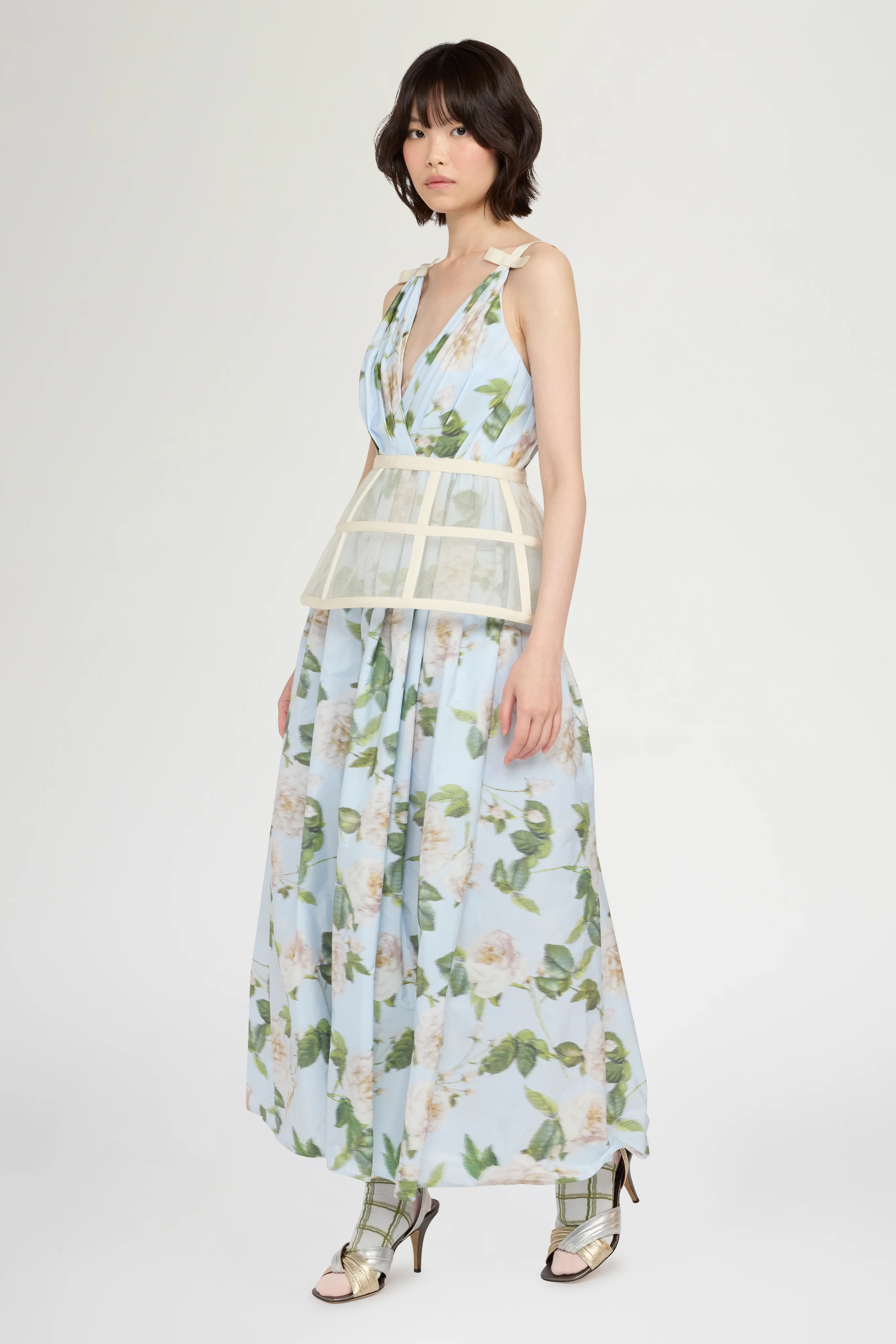 Chiné Taffeta Crinoline Dress - Image 3