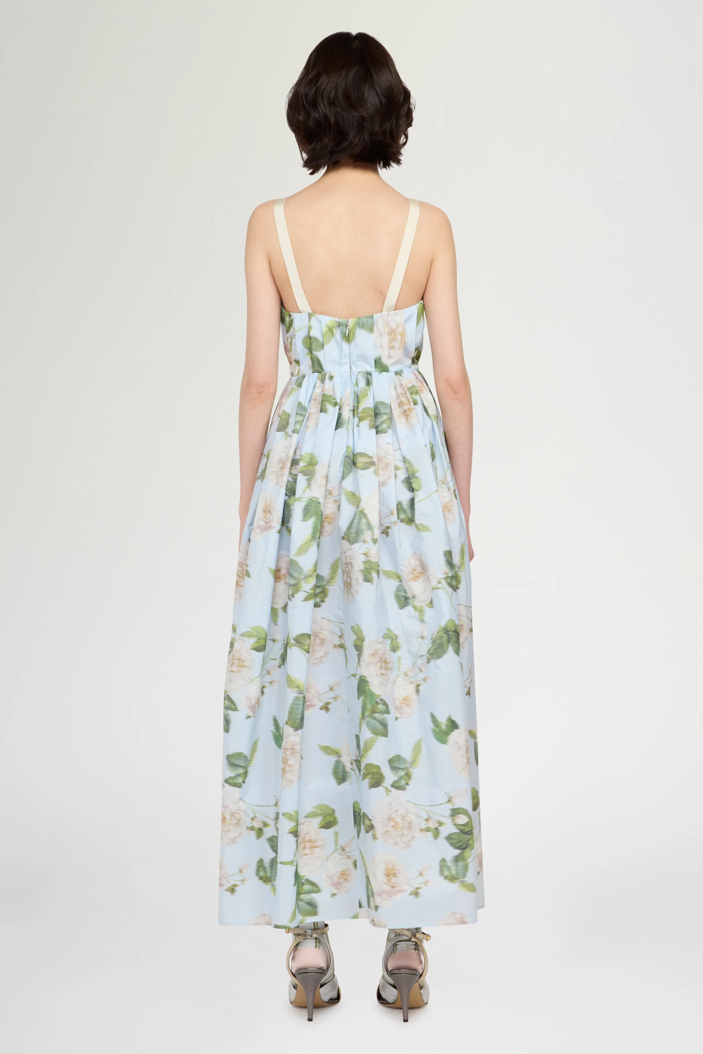 Chiné Taffeta Crinoline Dress - Image 4