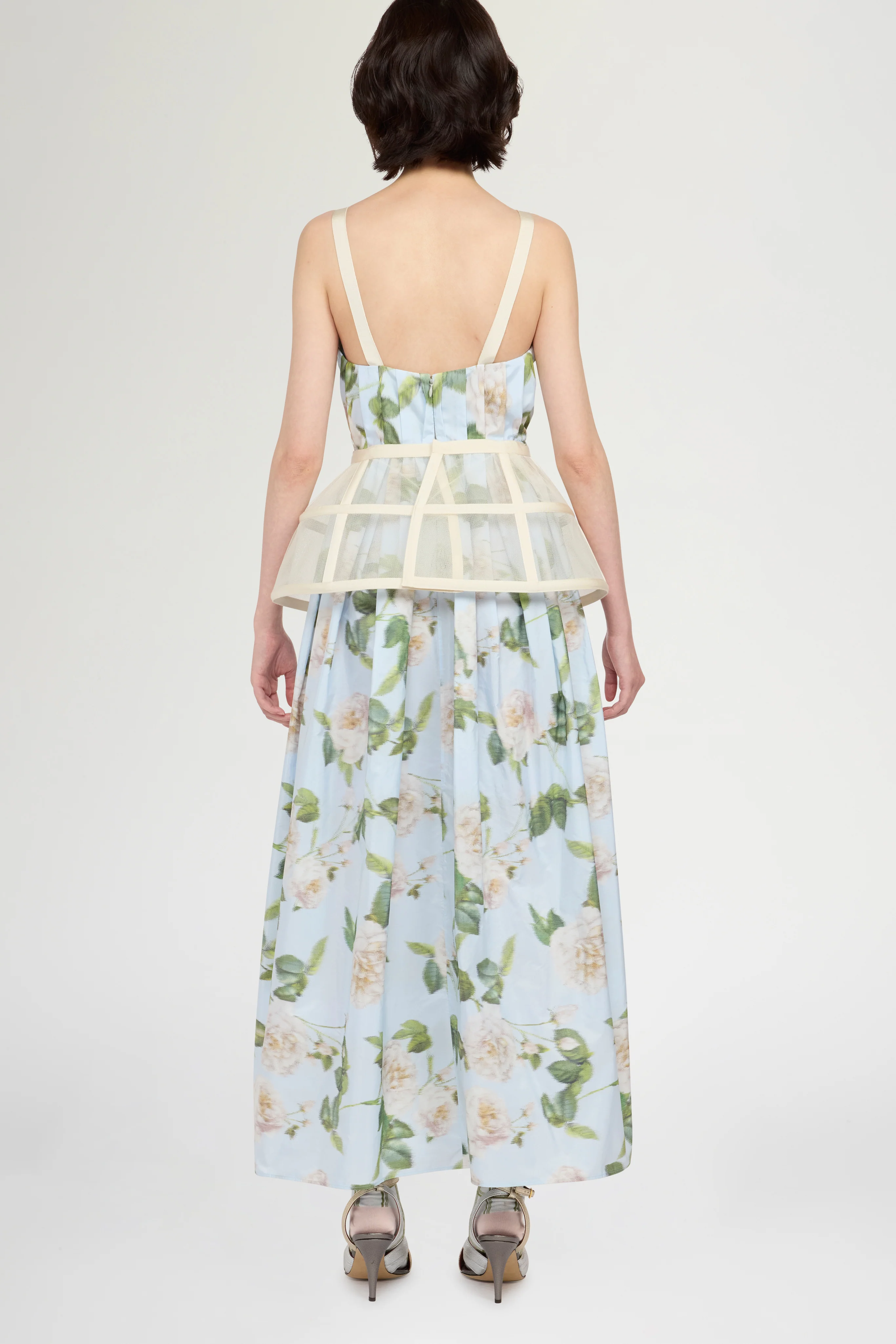 Chiné Taffeta Crinoline Dress - Image 5