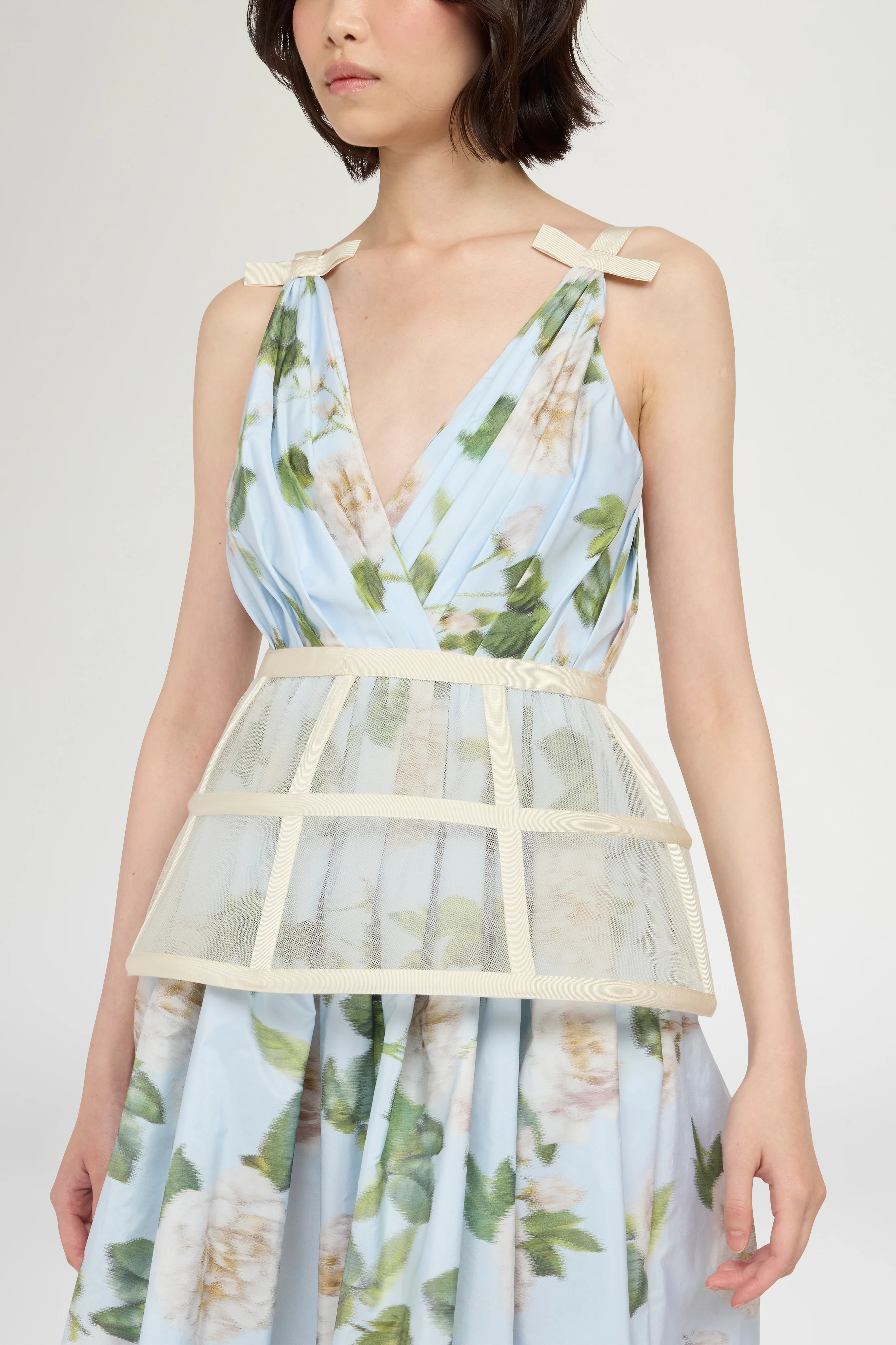 Chiné Taffeta Crinoline Dress - Image 7