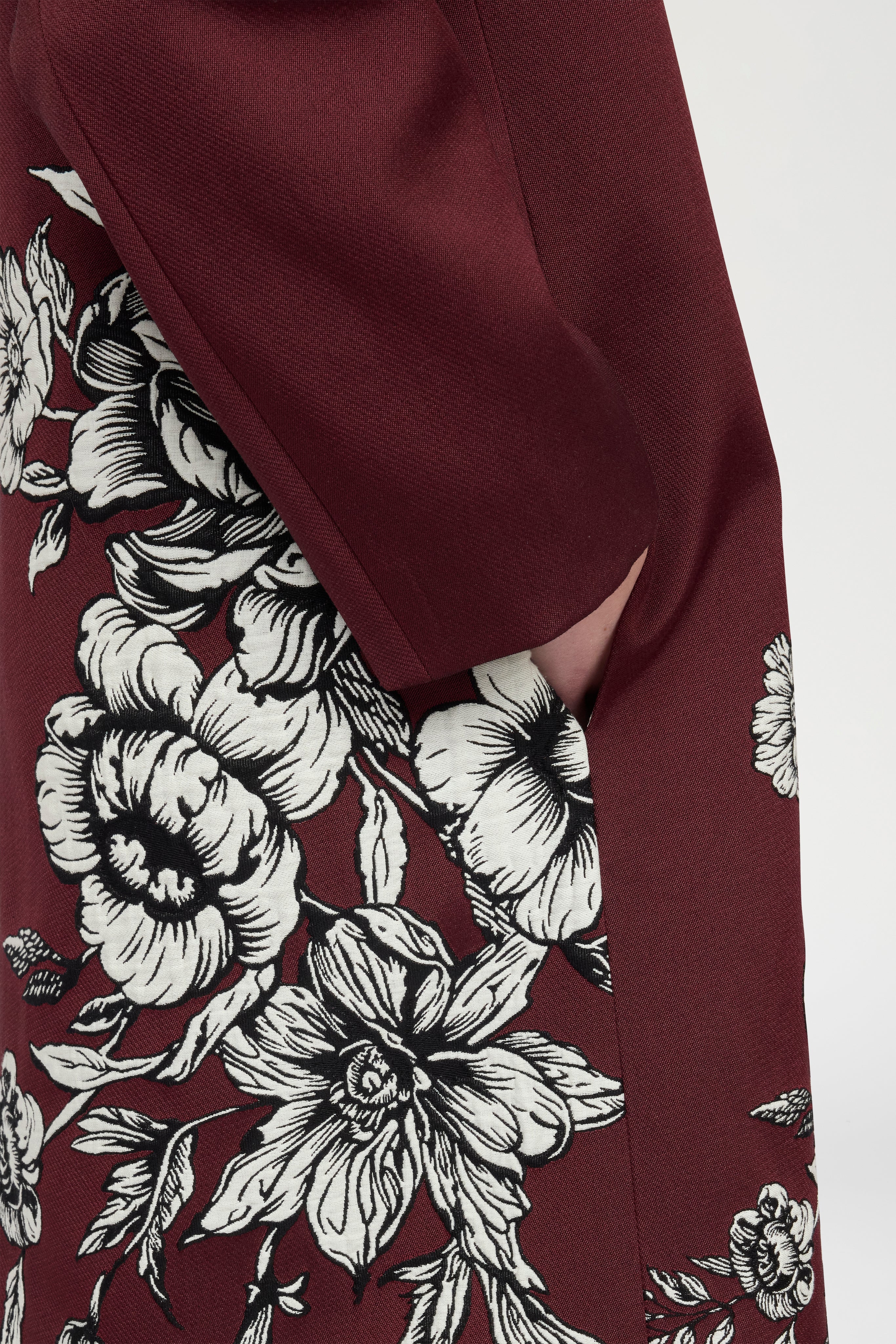 Floral Jacquard Coat - Image 4