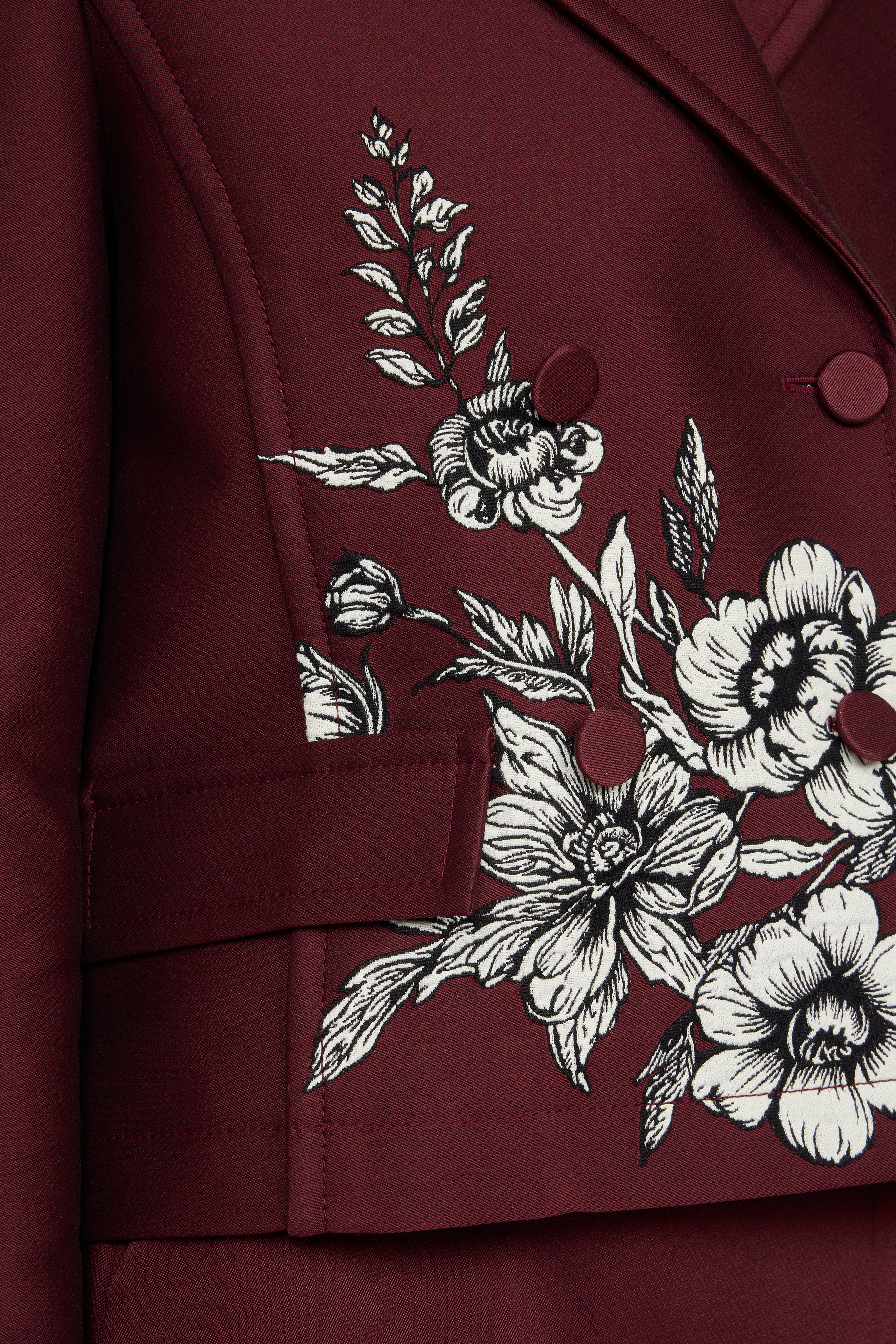 Floral Jacquard Jacket - Image 4