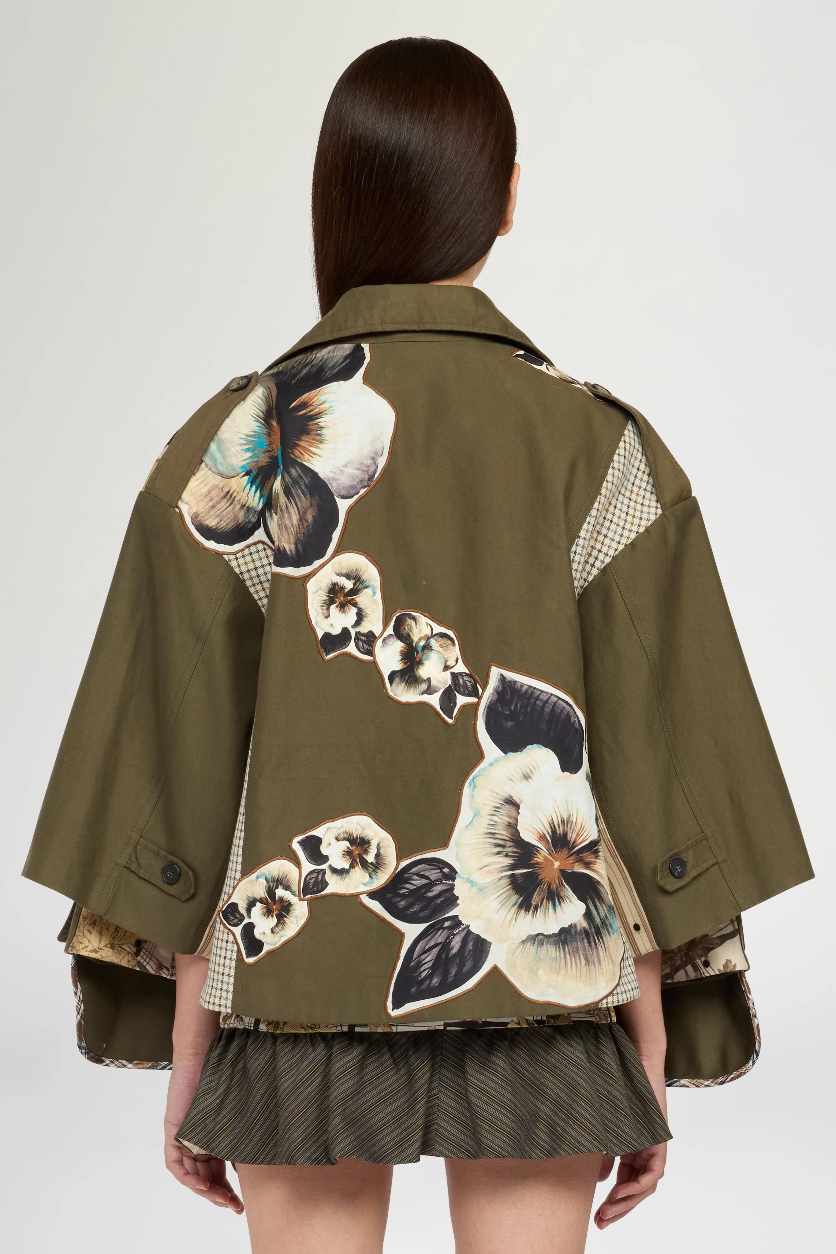 Pansy Patchwork Flared Parka - Image 3