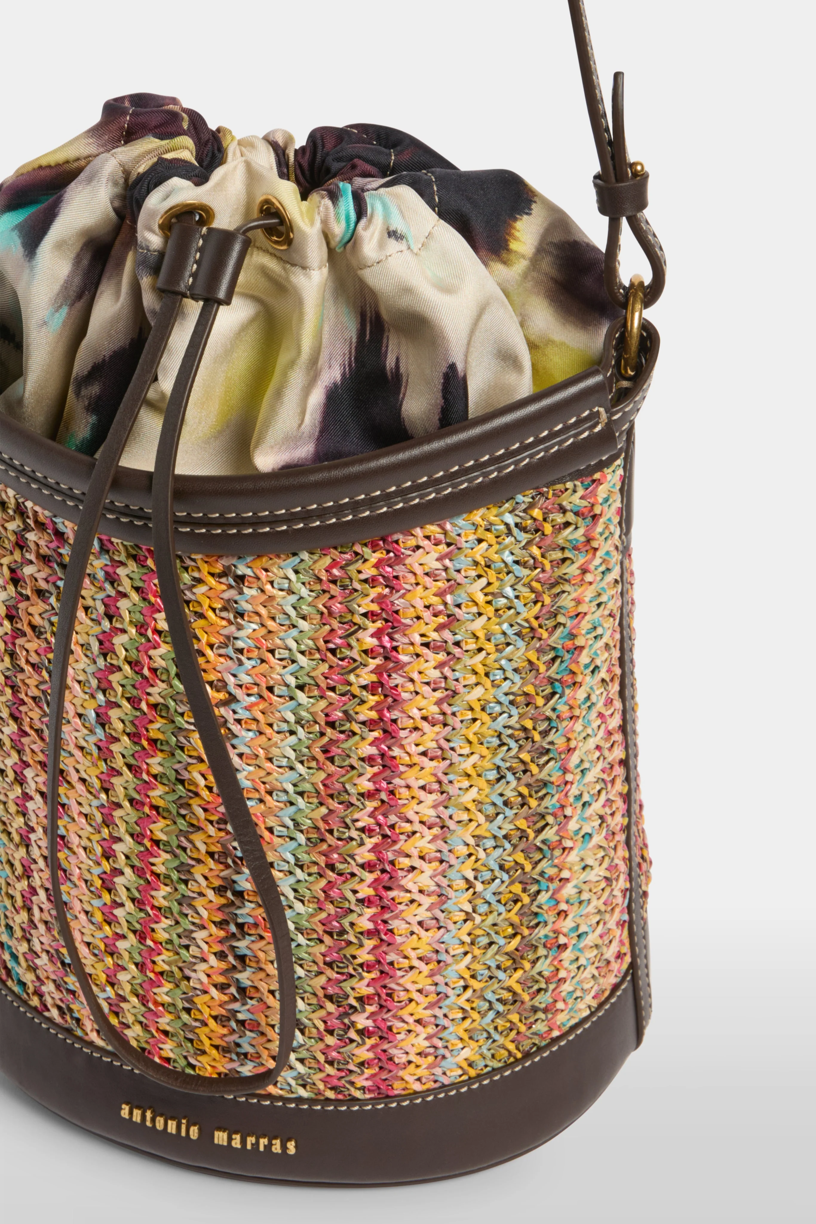 Raffia Bucket Bag - Image 8