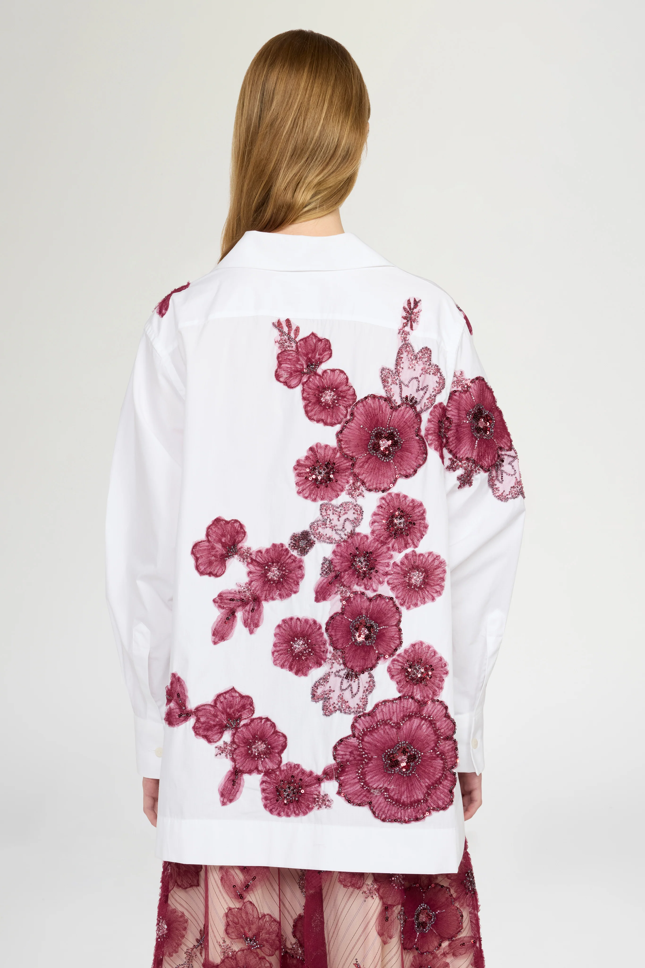 Robespierre Shirt With Floral Appliqués - Image 4