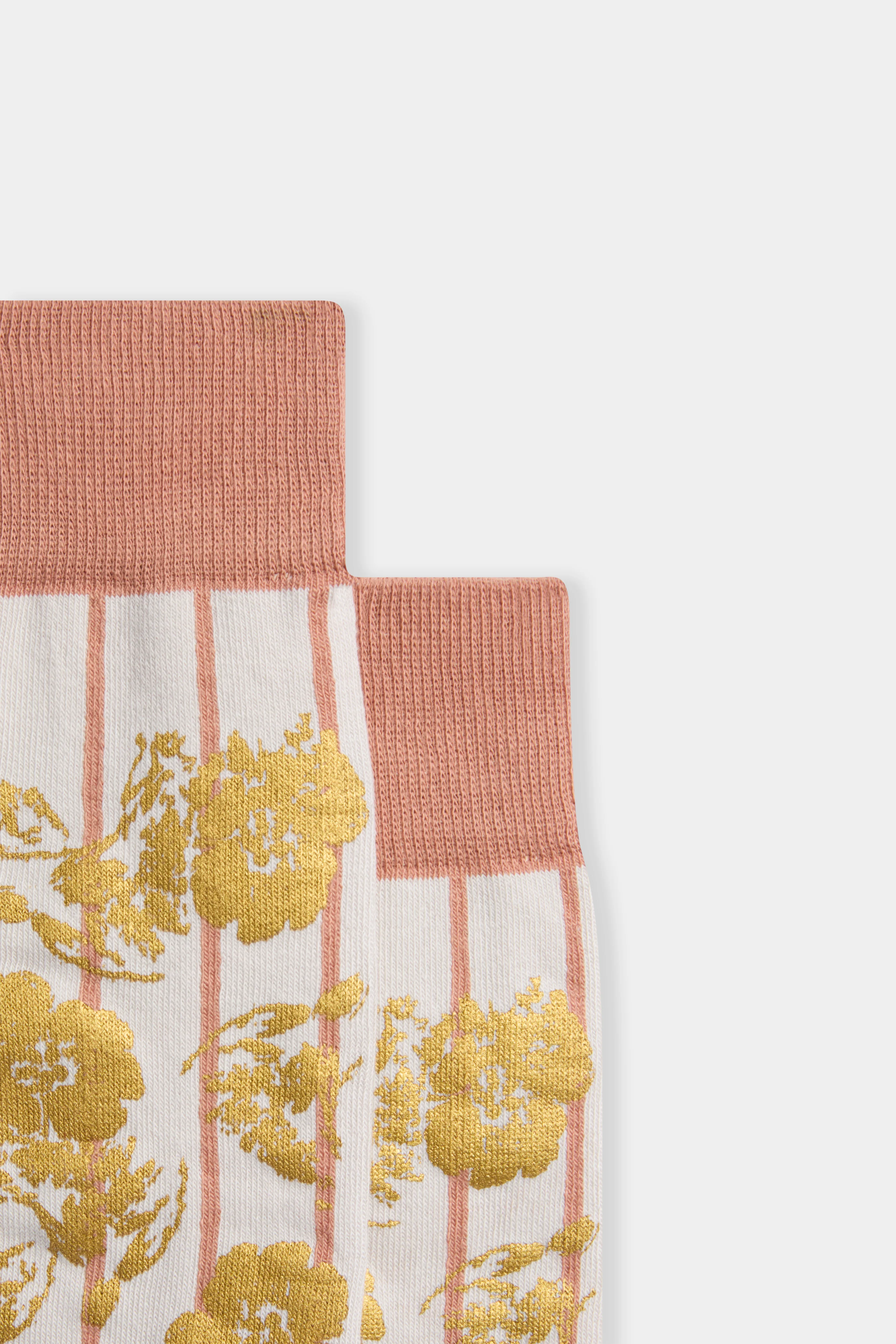 Rose & Gold Floral Socks - Image 2