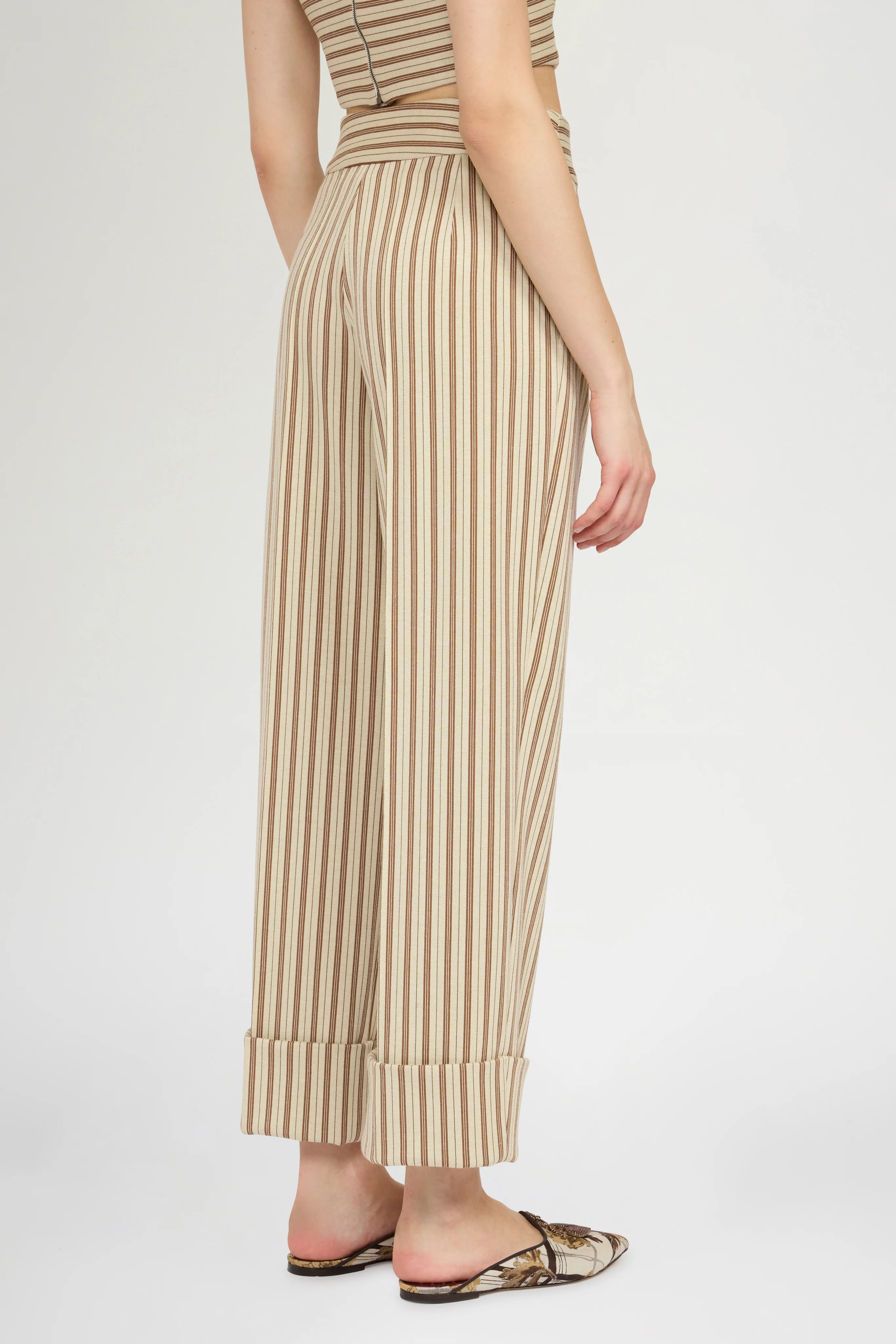 Striped Straight-Leg Pants - Image 3