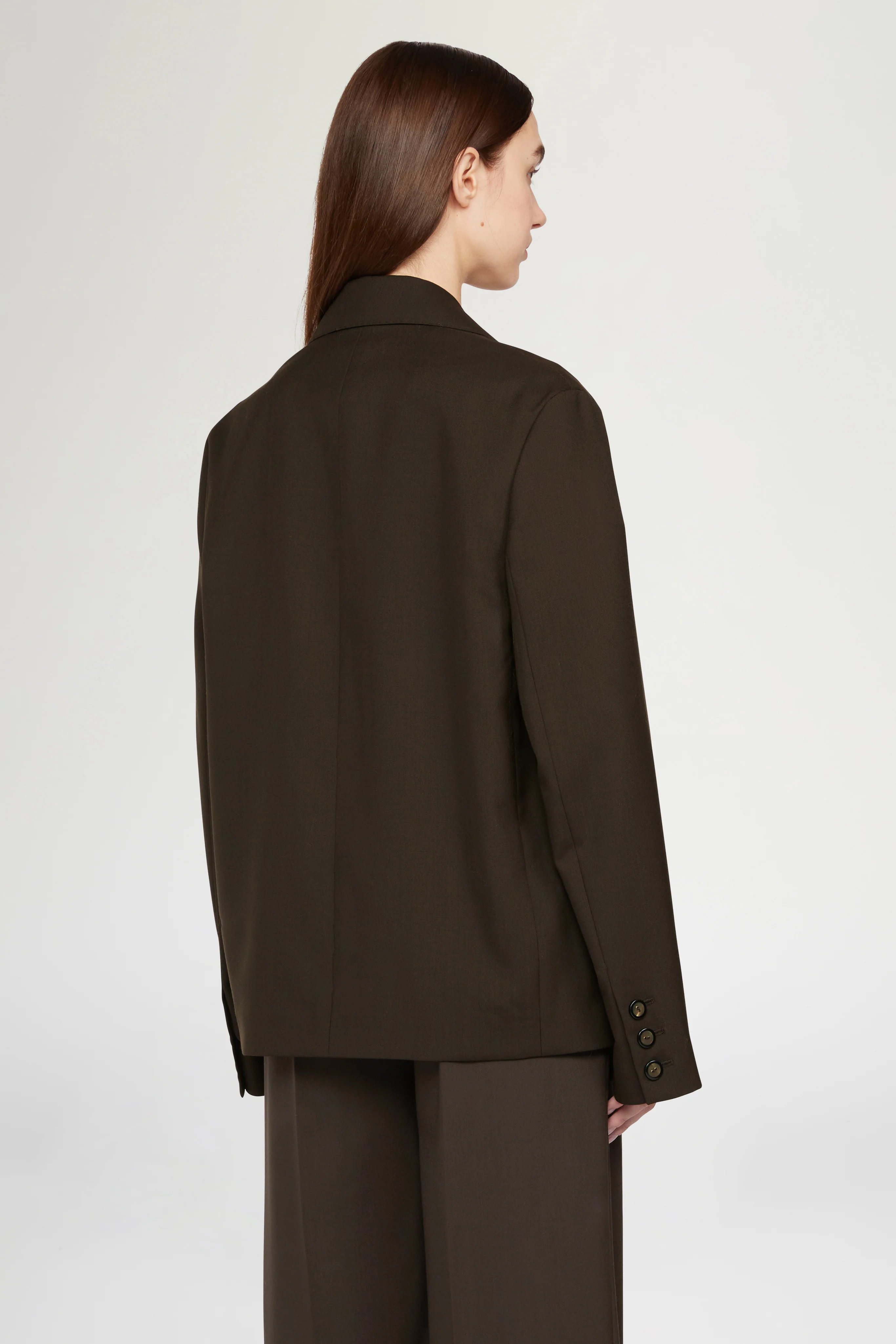 Brown Double-Breasted Blazer - Image 3