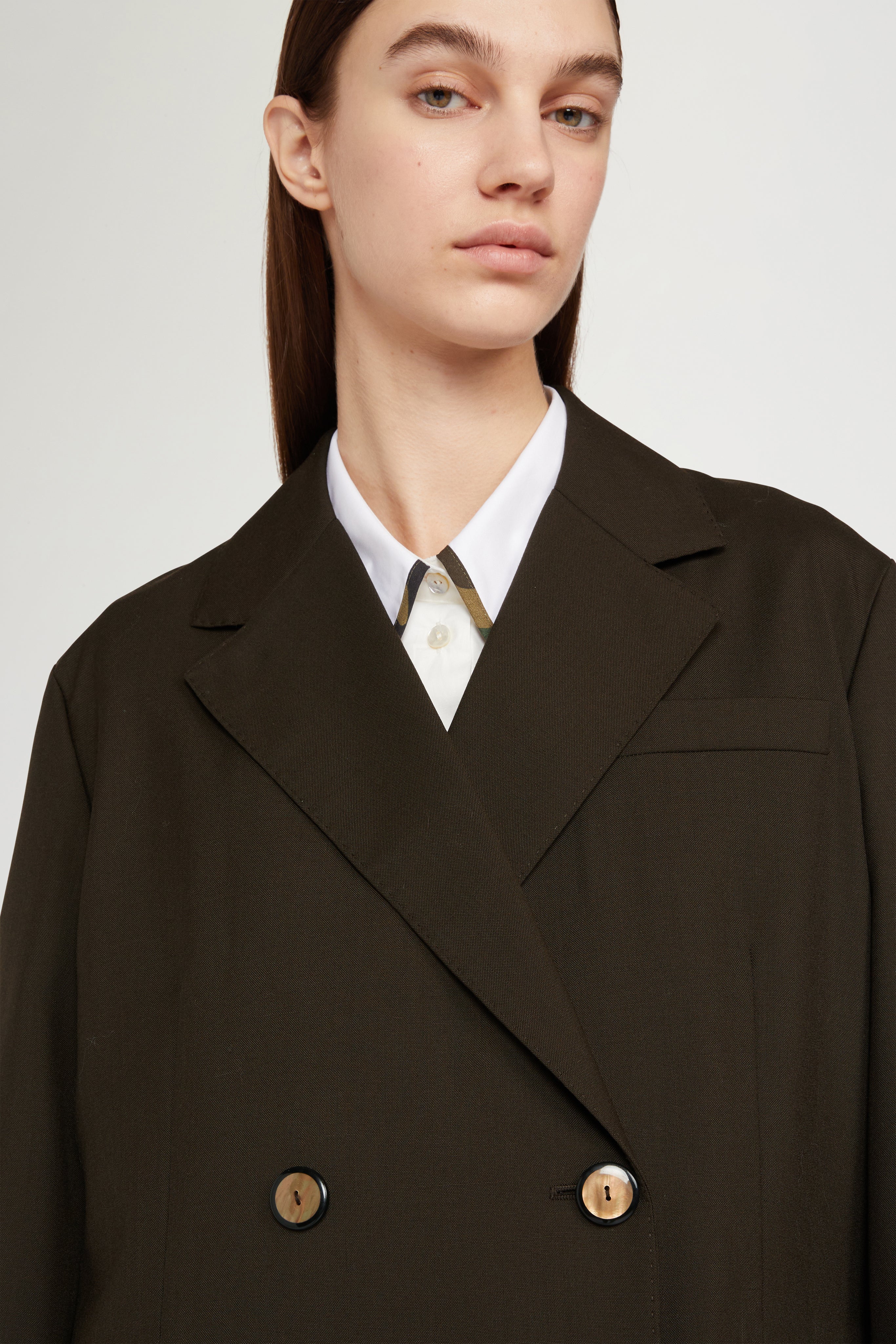 Brown Double-Breasted Blazer - Image 4