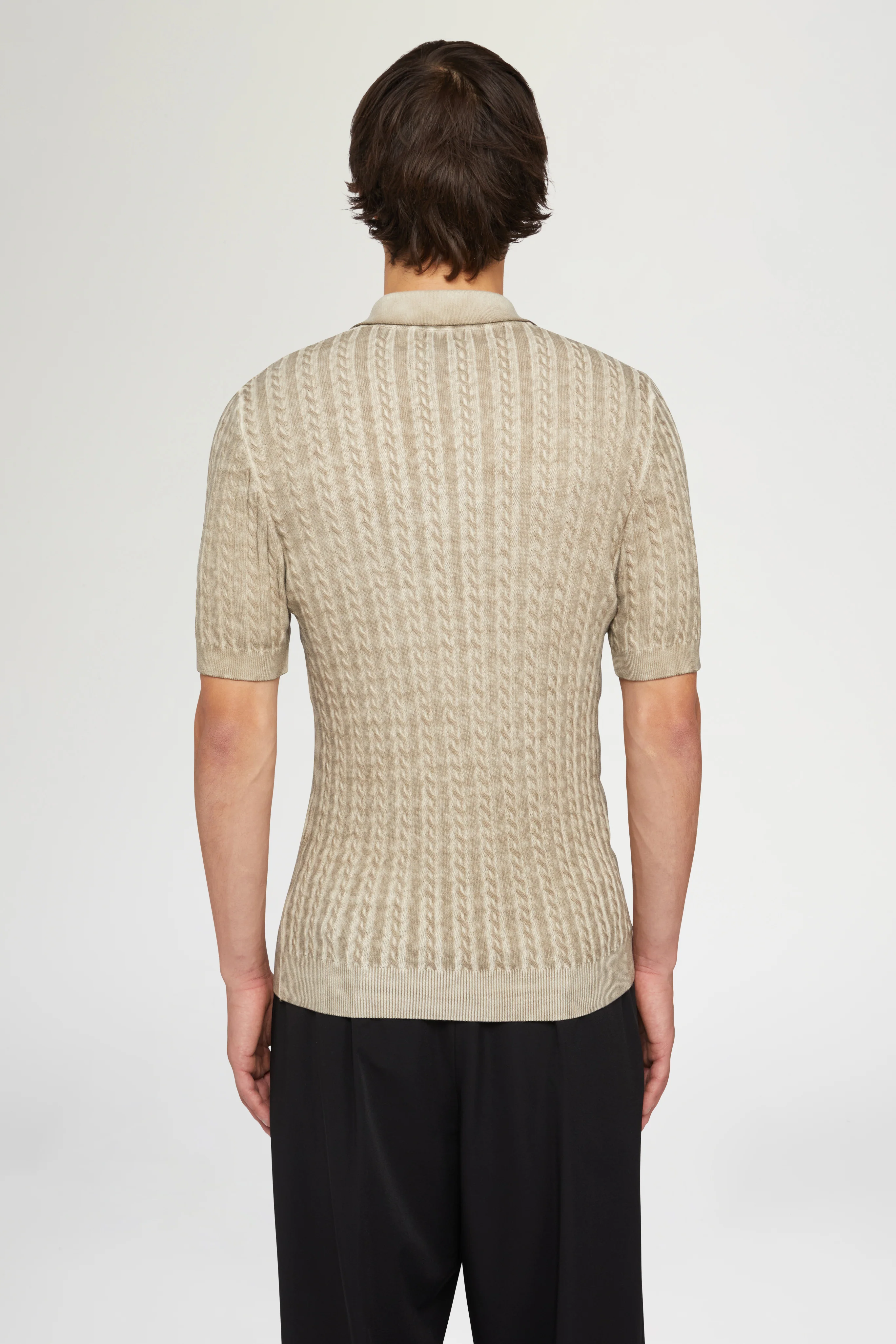 Beige Knit Polo - Image 5