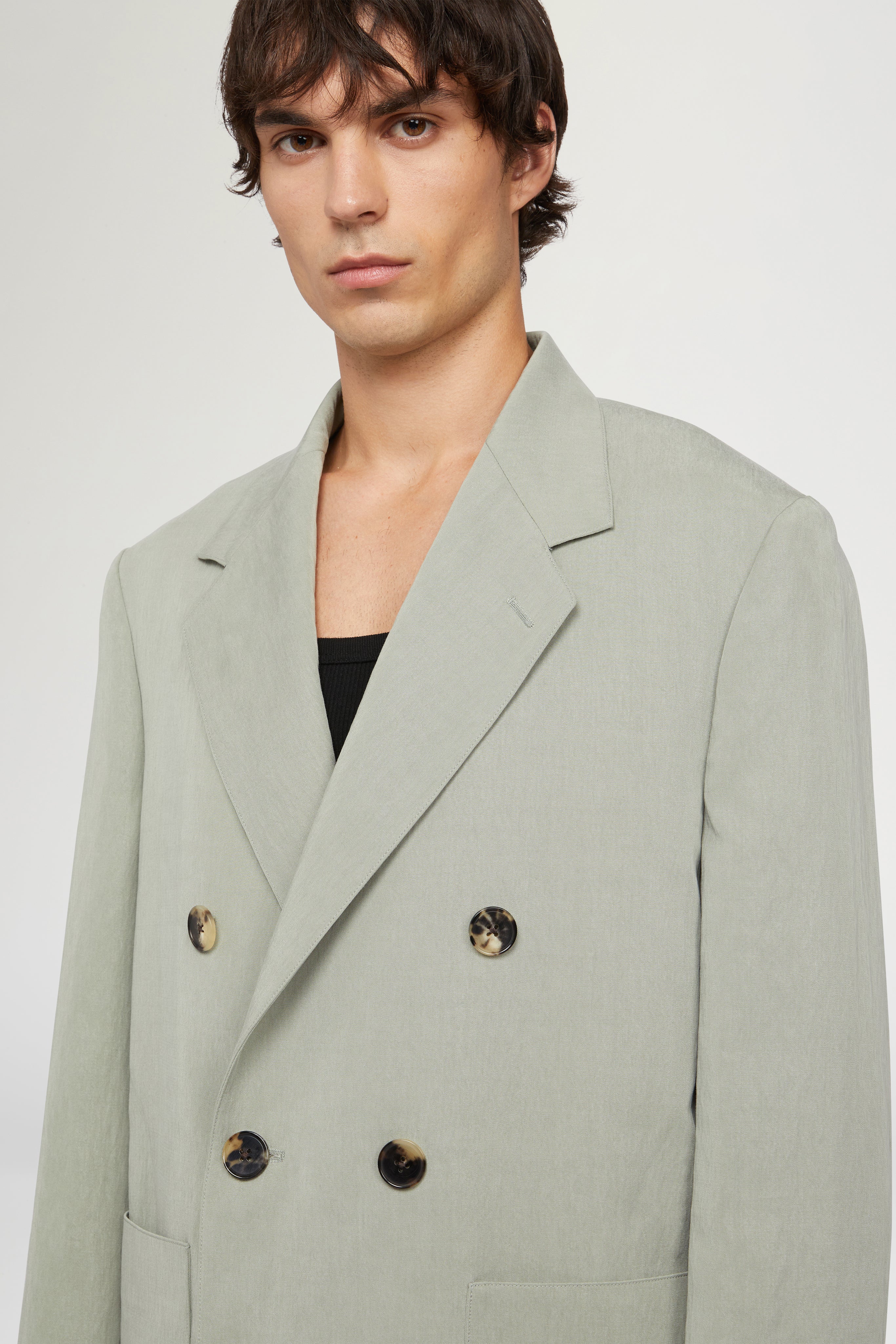 Sage Green Double-Breasted Jacket - Image 6