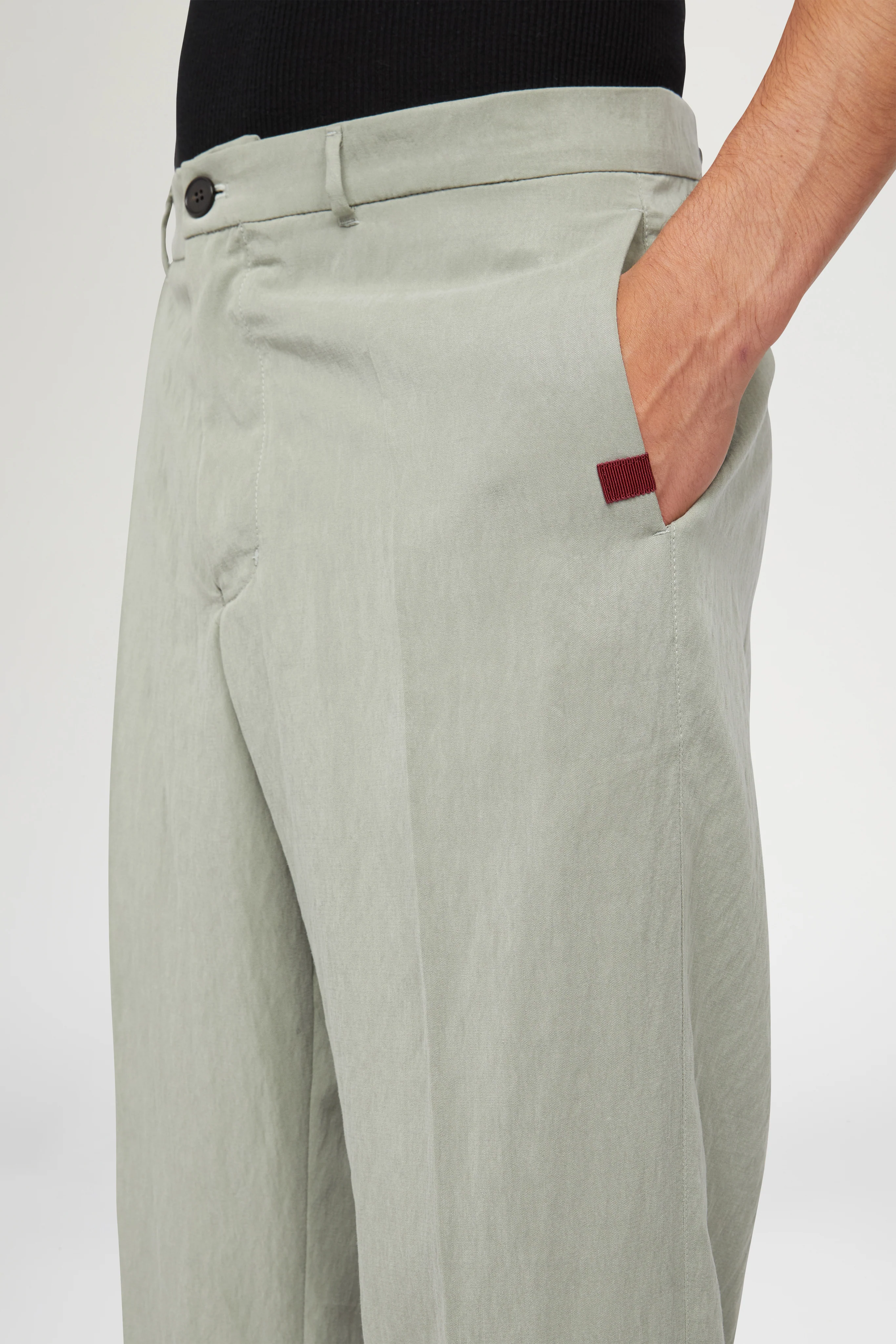 Sage Green Straight-Leg Trousers - Image 5