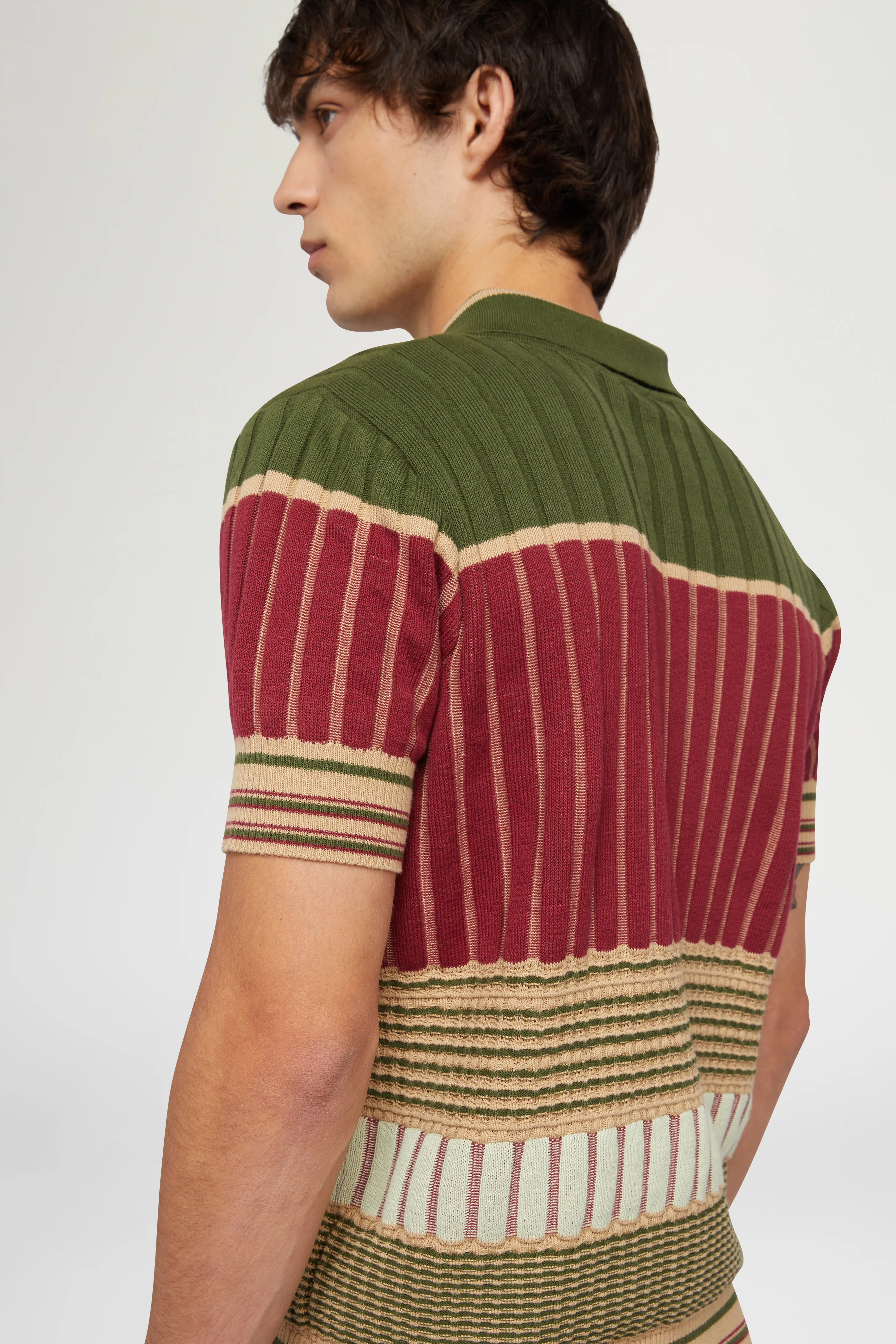 Red & Green Knit Polo - Image 6
