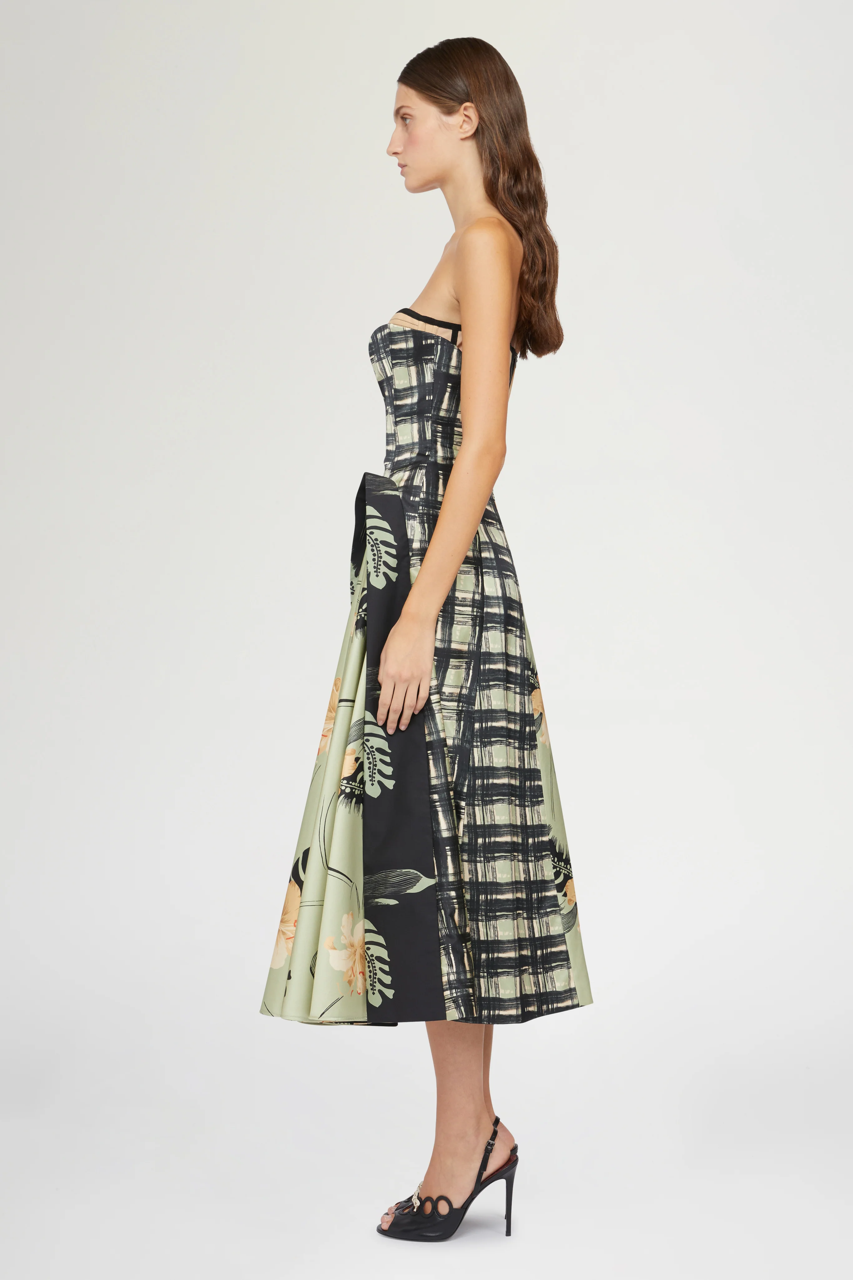 Bustier Dress Ibiscus Print - Image 4