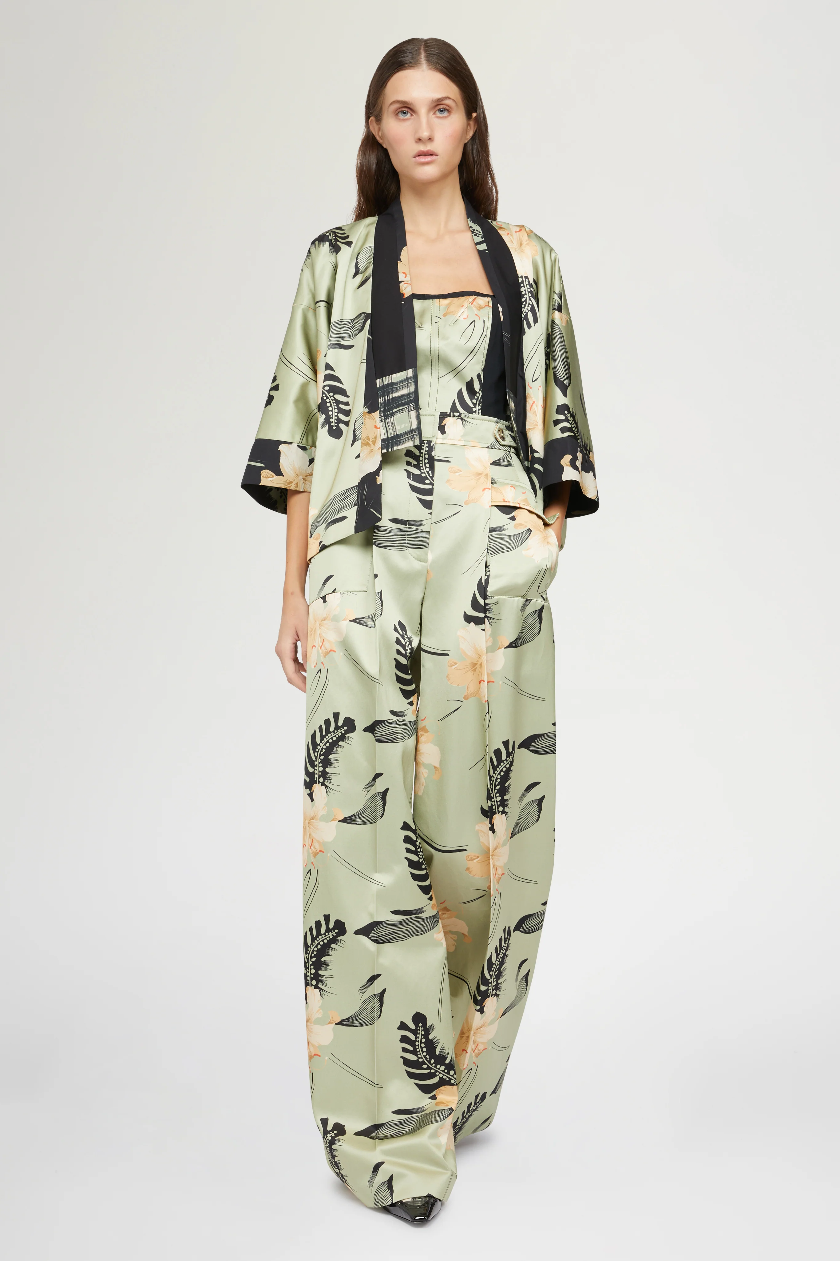 Palazzo Pants Ibiscus Print - Image 2