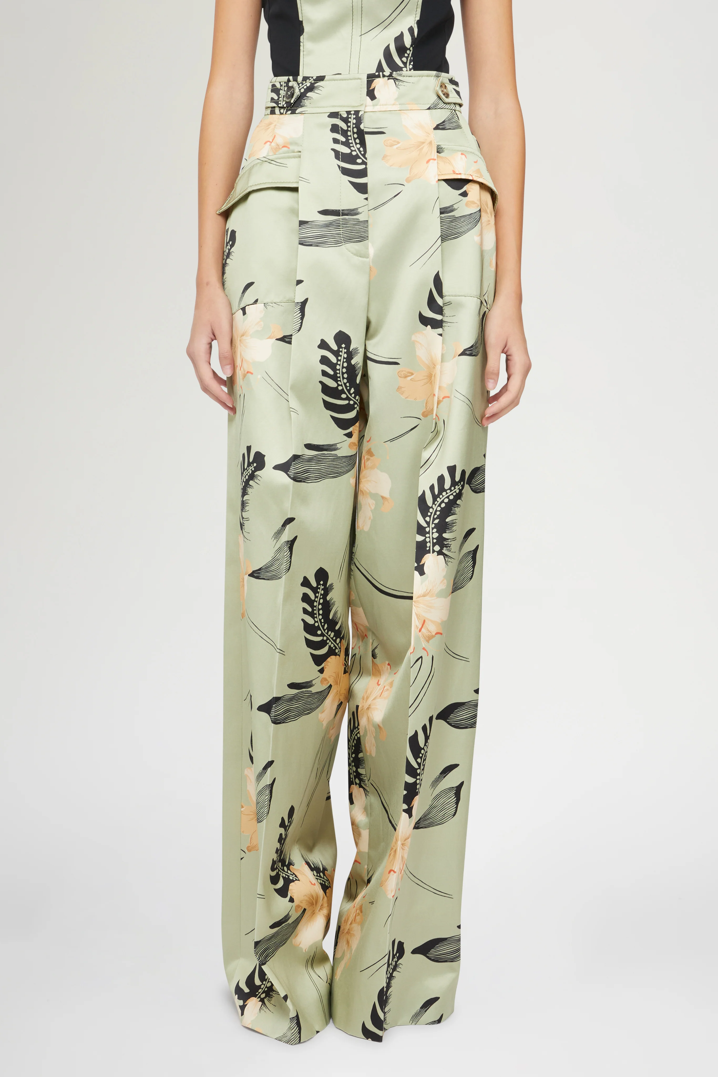 Palazzo Pants Ibiscus Print - Image 3