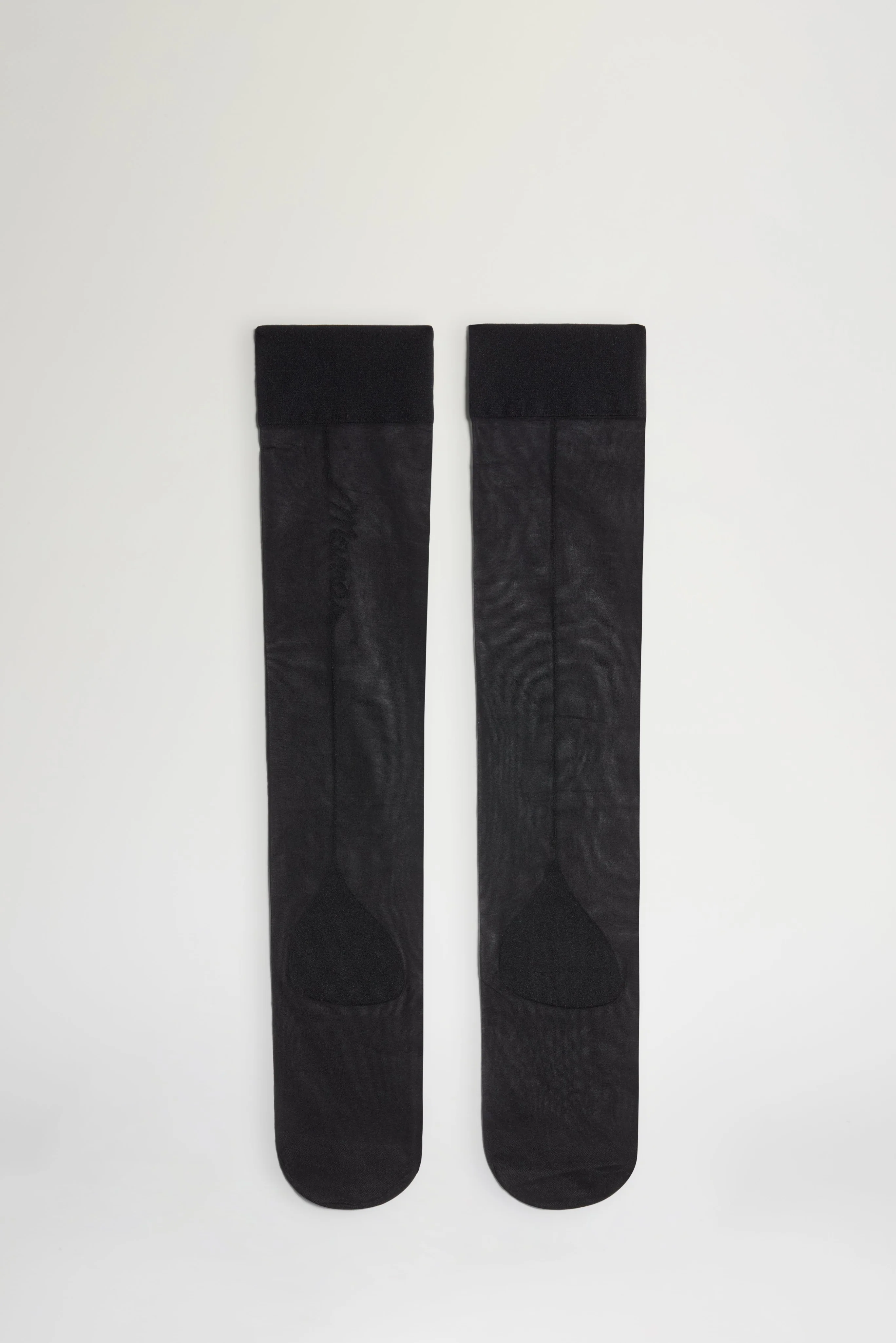 Black Sheer Knee-High Socks - Image 2