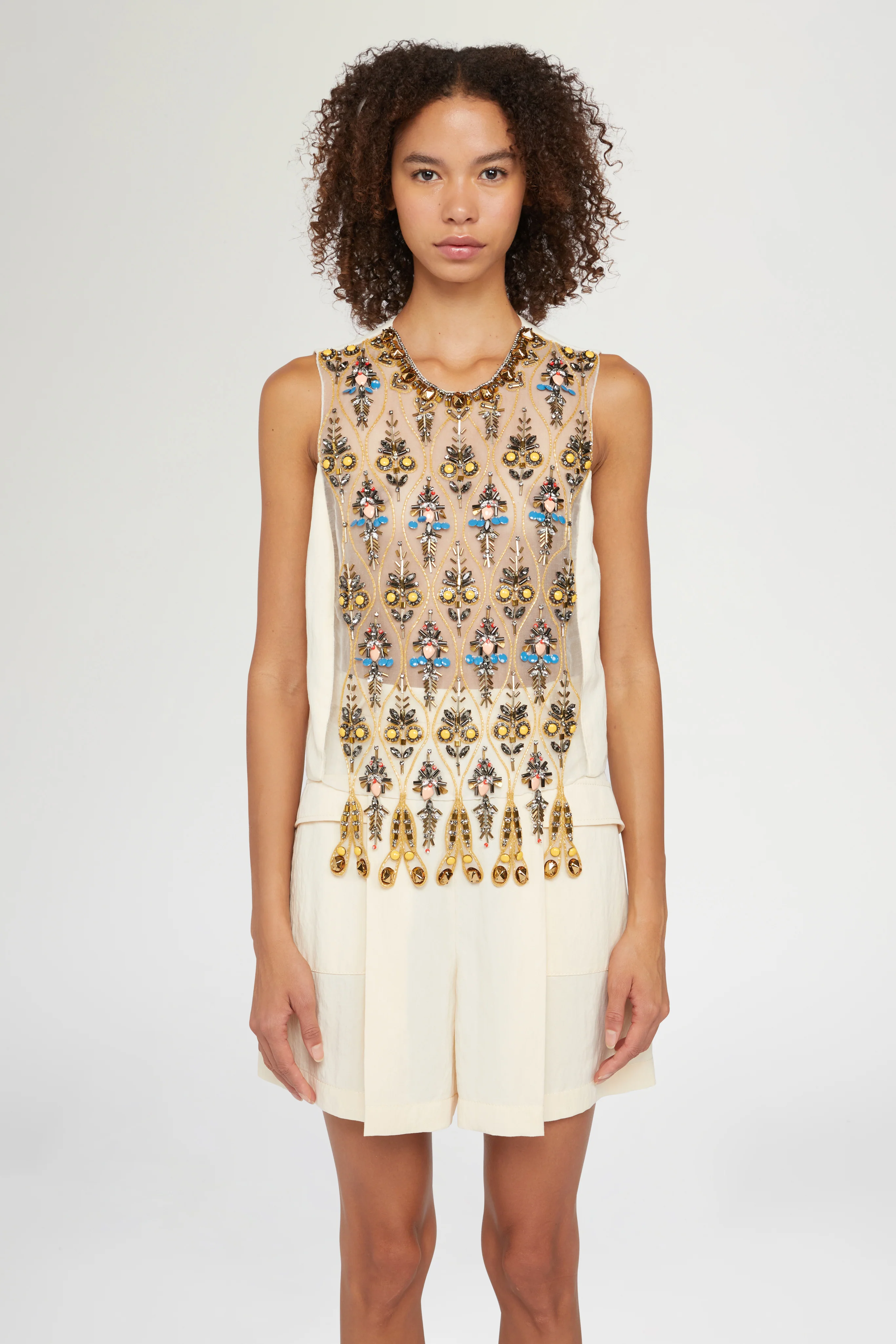 Top with Beaded Embroidery - Image 3