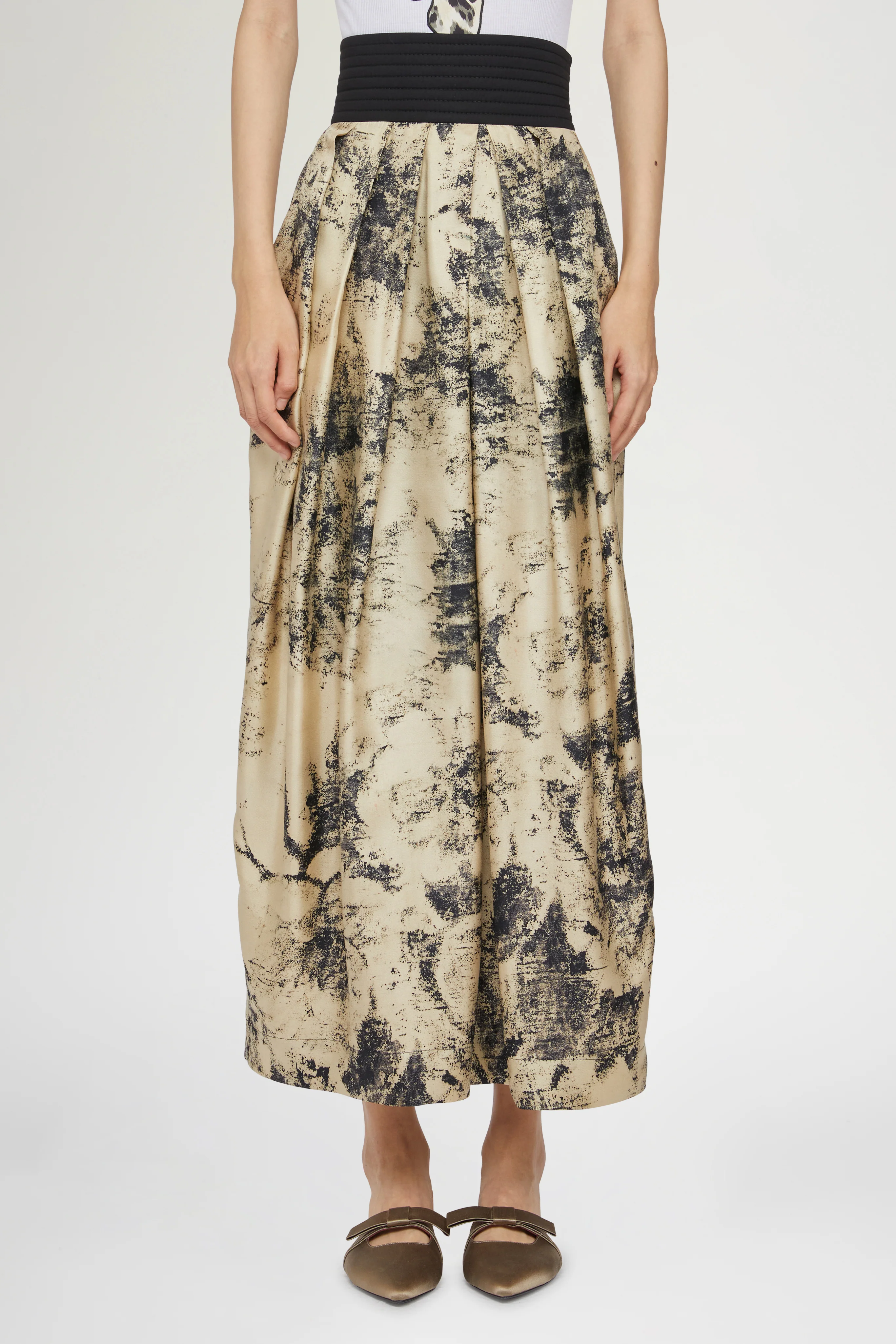 Wide-Leg Pants Tropical Print - Image 3