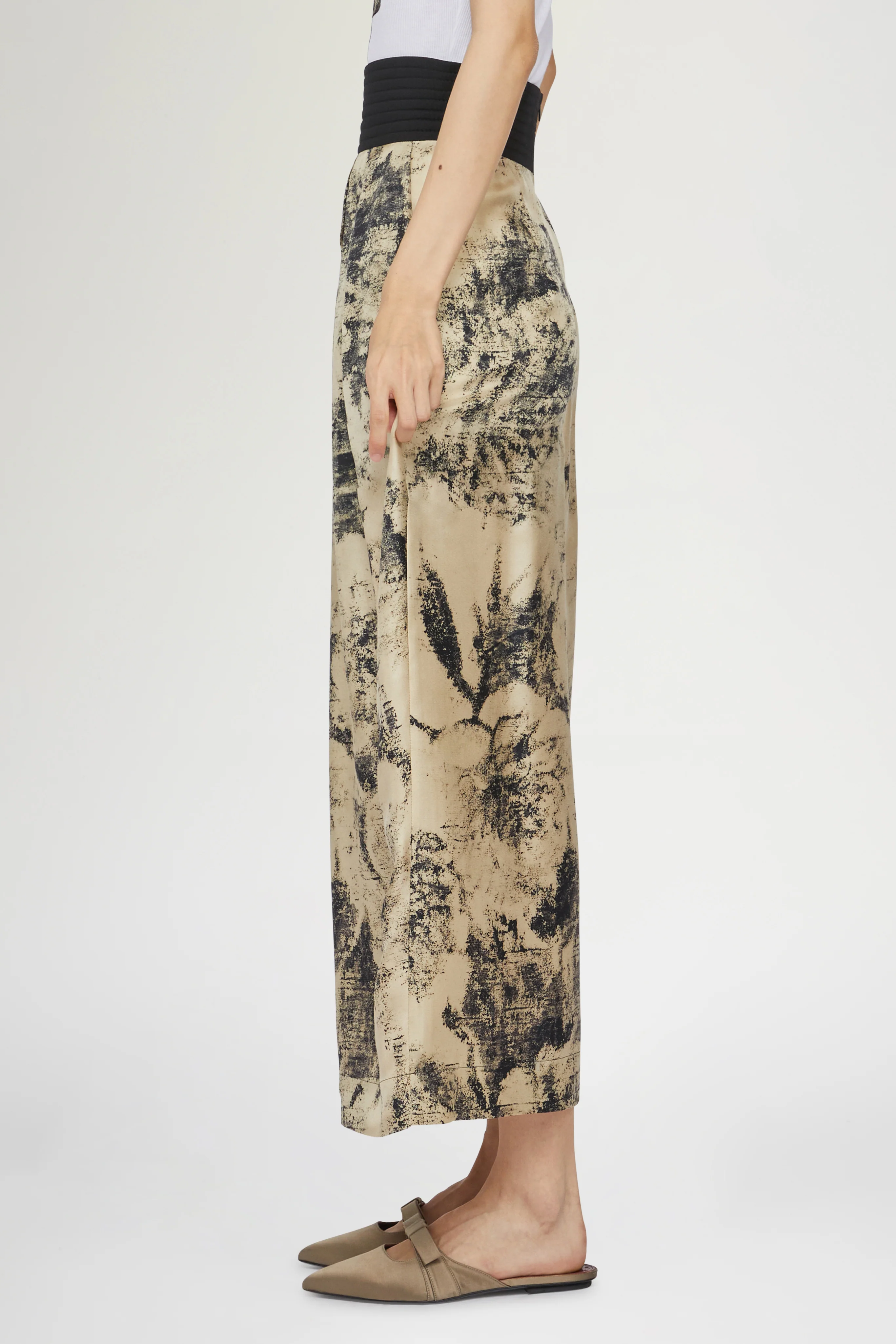 Wide-Leg Pants Tropical Print - Image 4