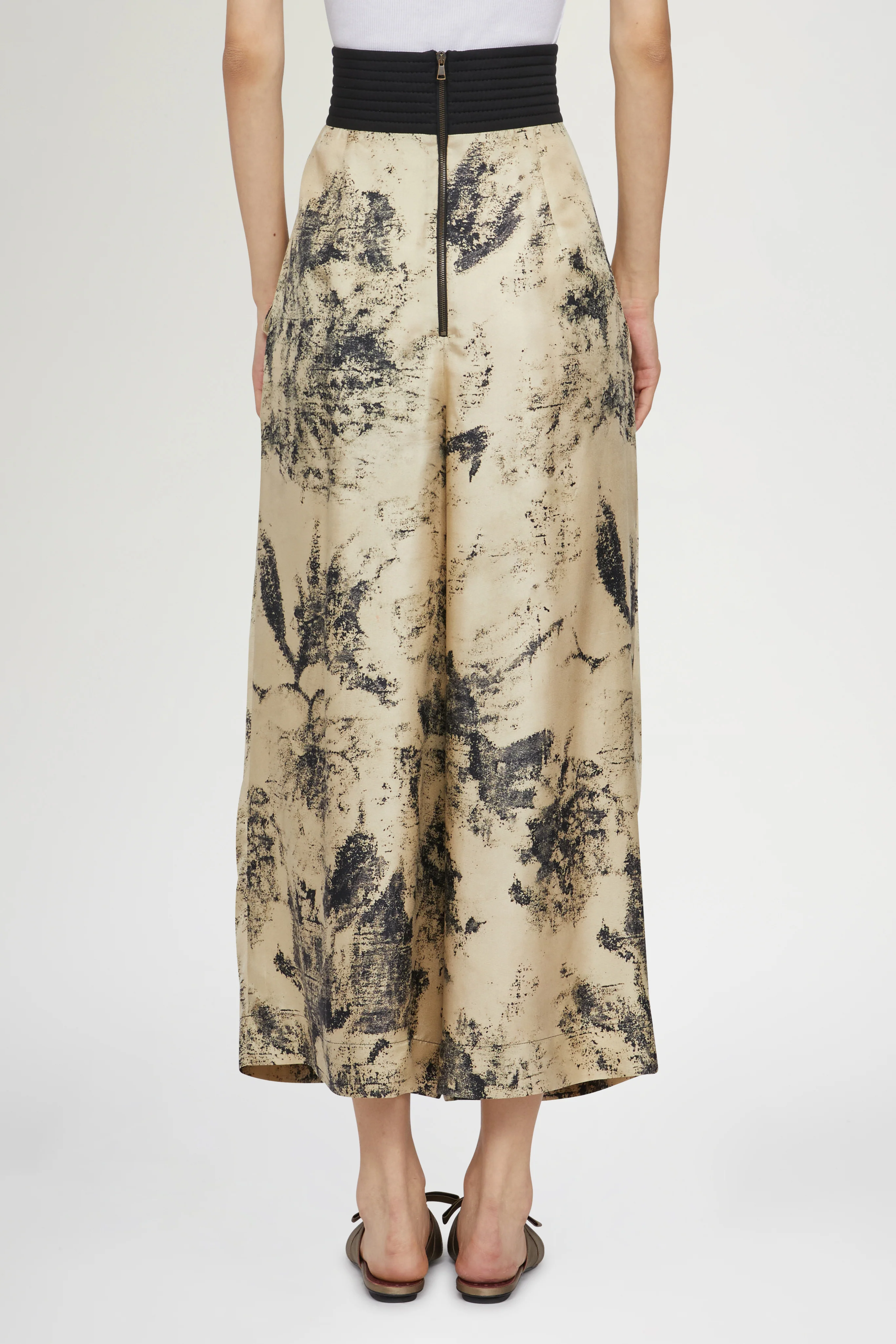 Wide-Leg Pants Tropical Print - Image 5