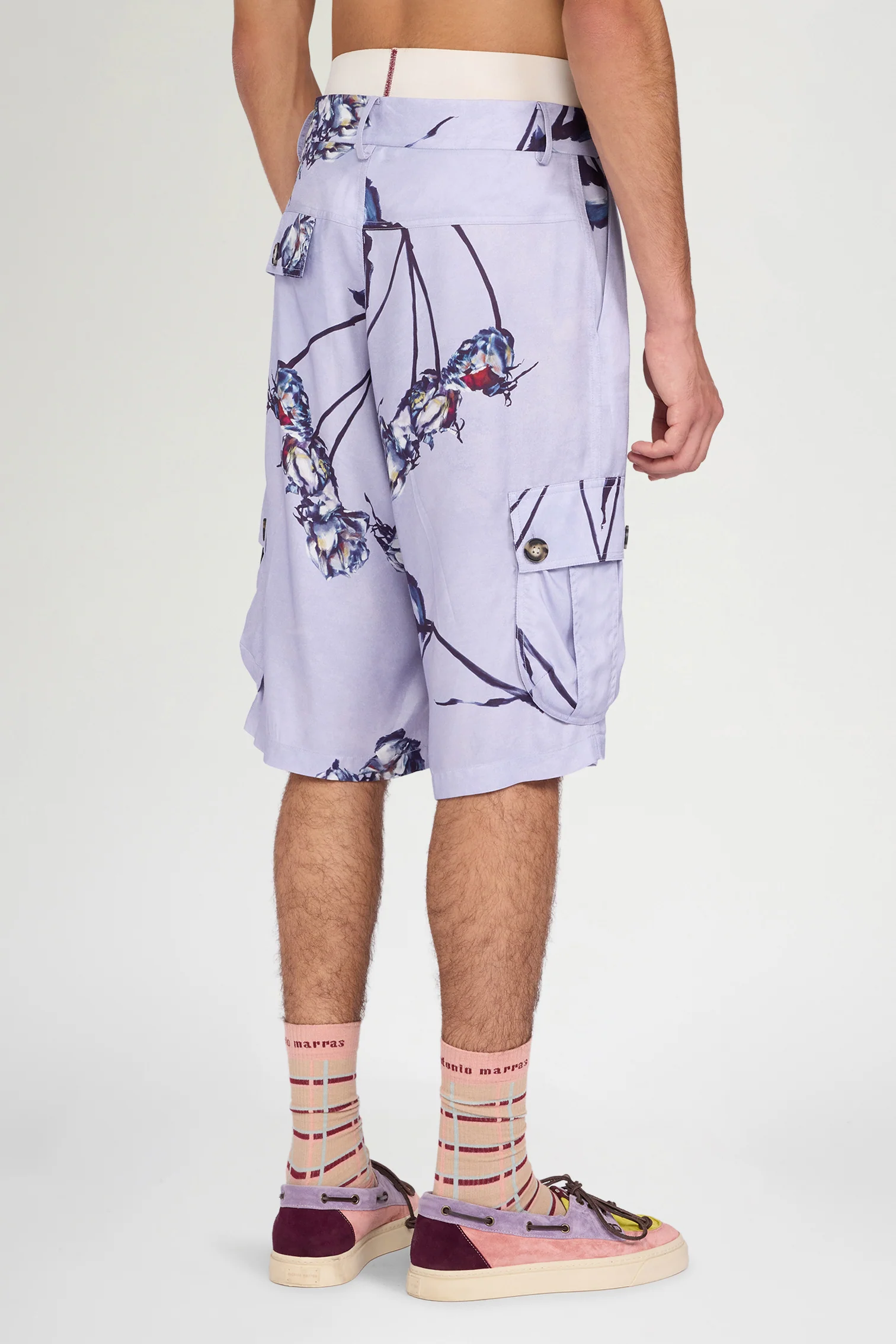 Lilac Floral Bermuda Shorts - Image 3