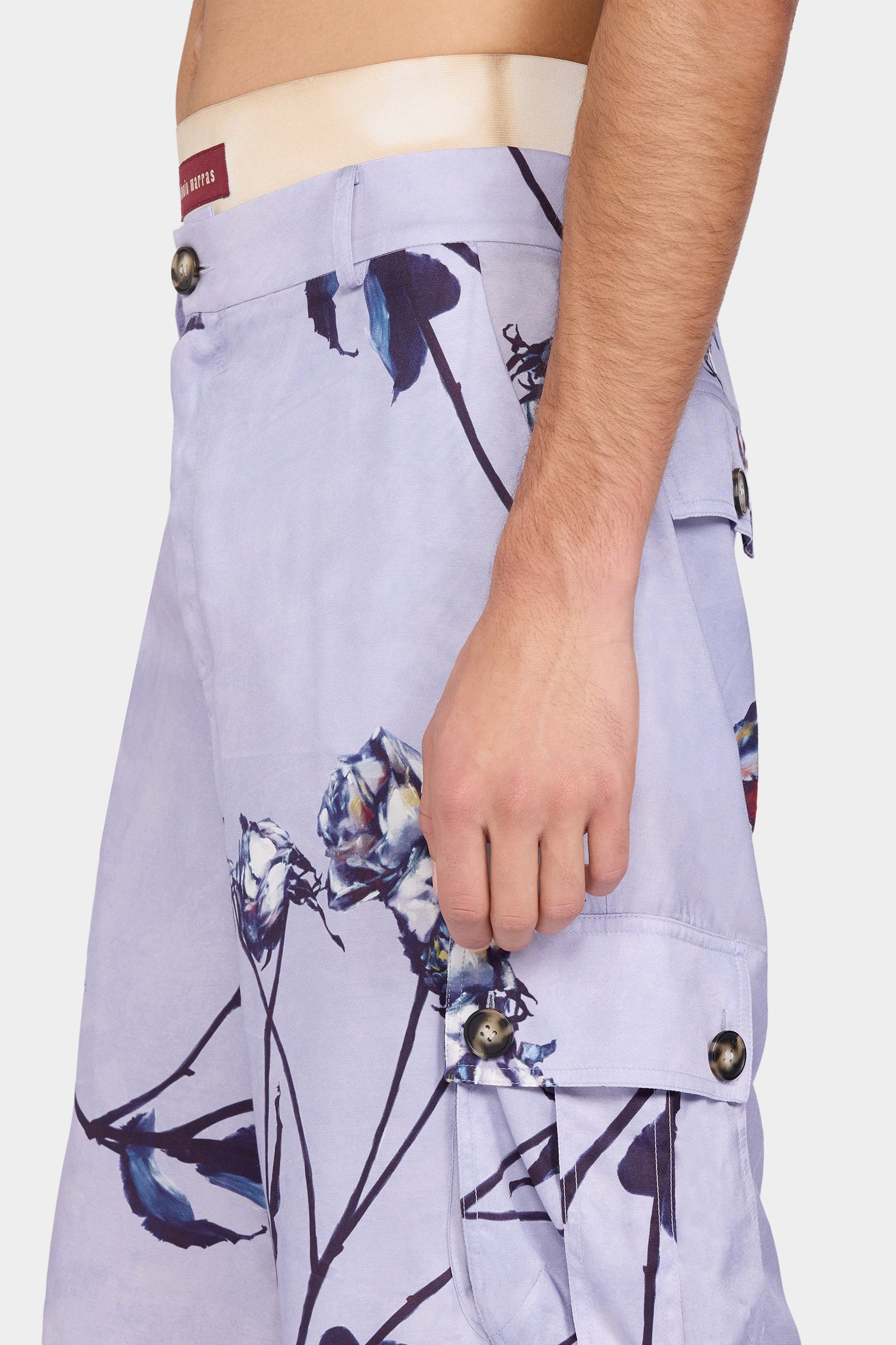 Lilac Floral Bermuda Shorts - Image 4