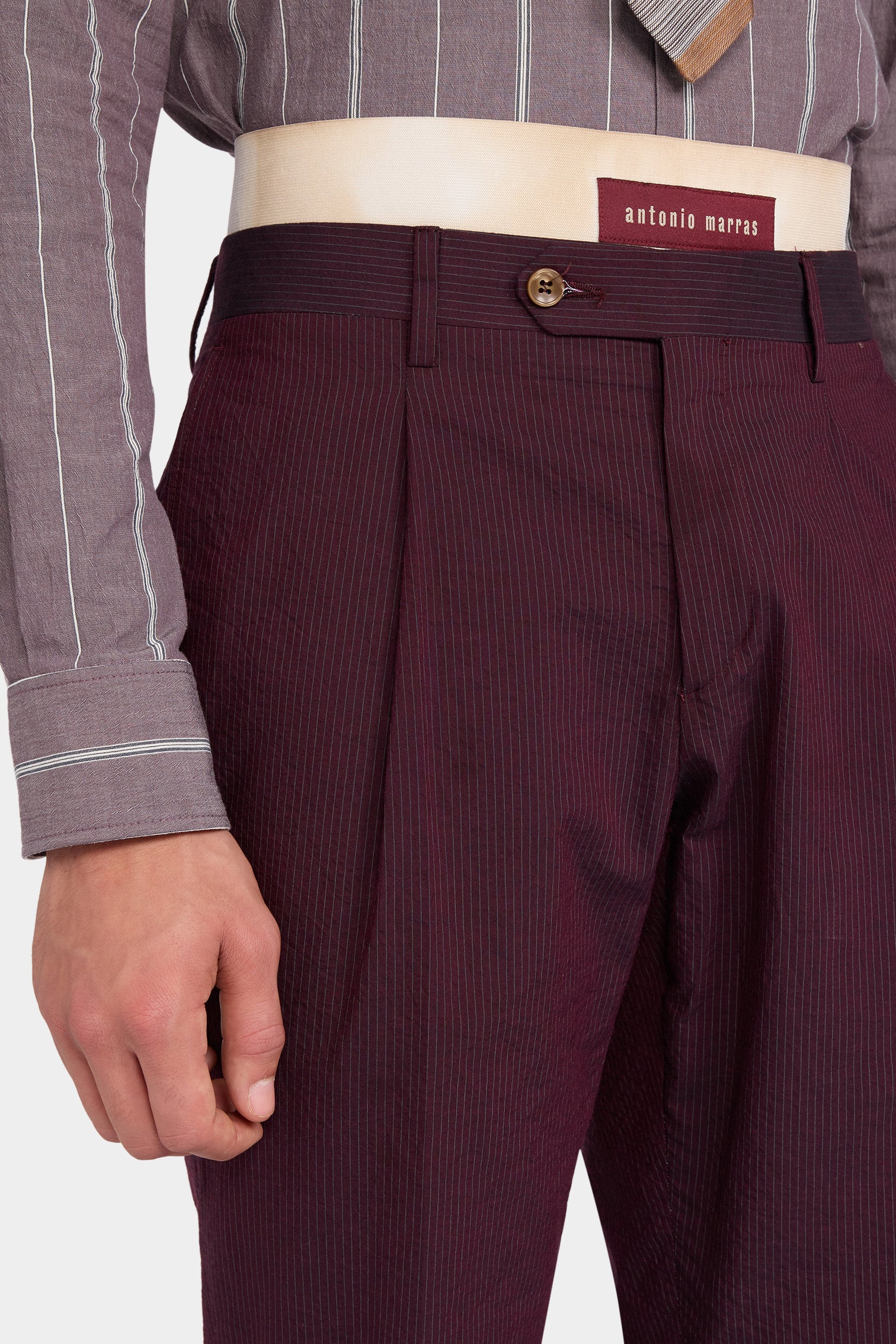 Bordeaux Straight-Leg Tailored Trousers - Image 4